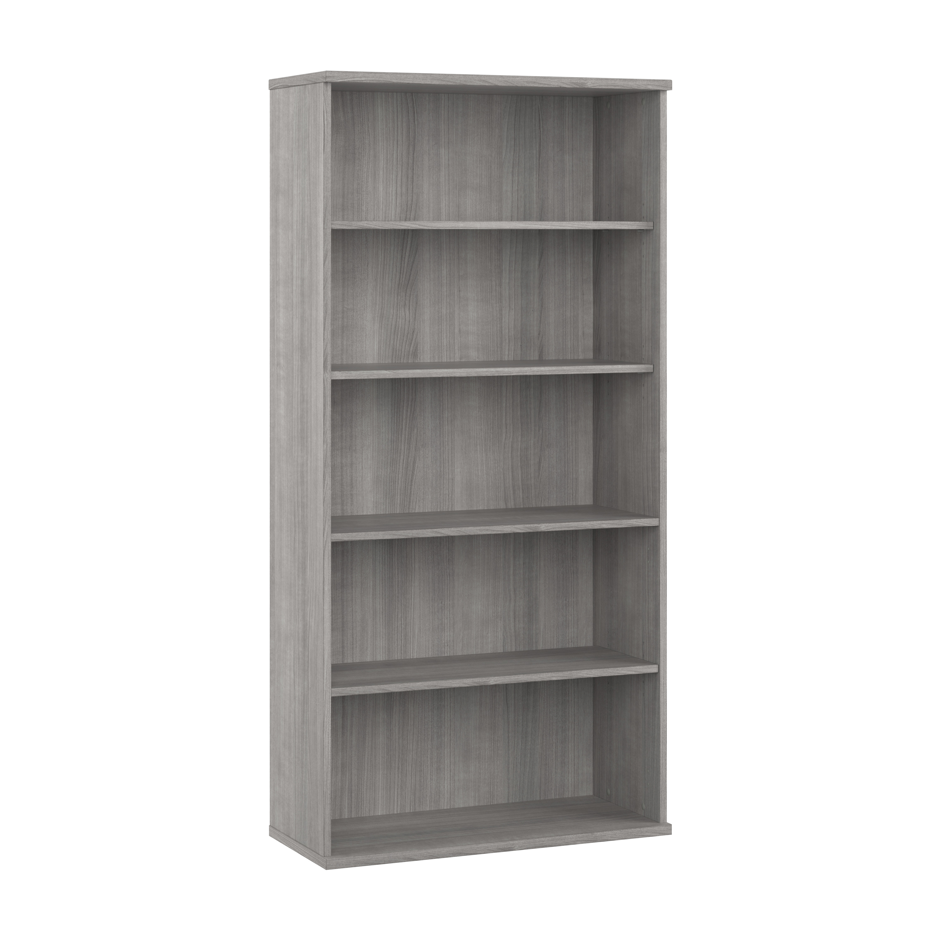 Shop Bush Business Furniture Studio C Tall 5 Shelf Bookcase 02 SCB136PG #color_platinum gray