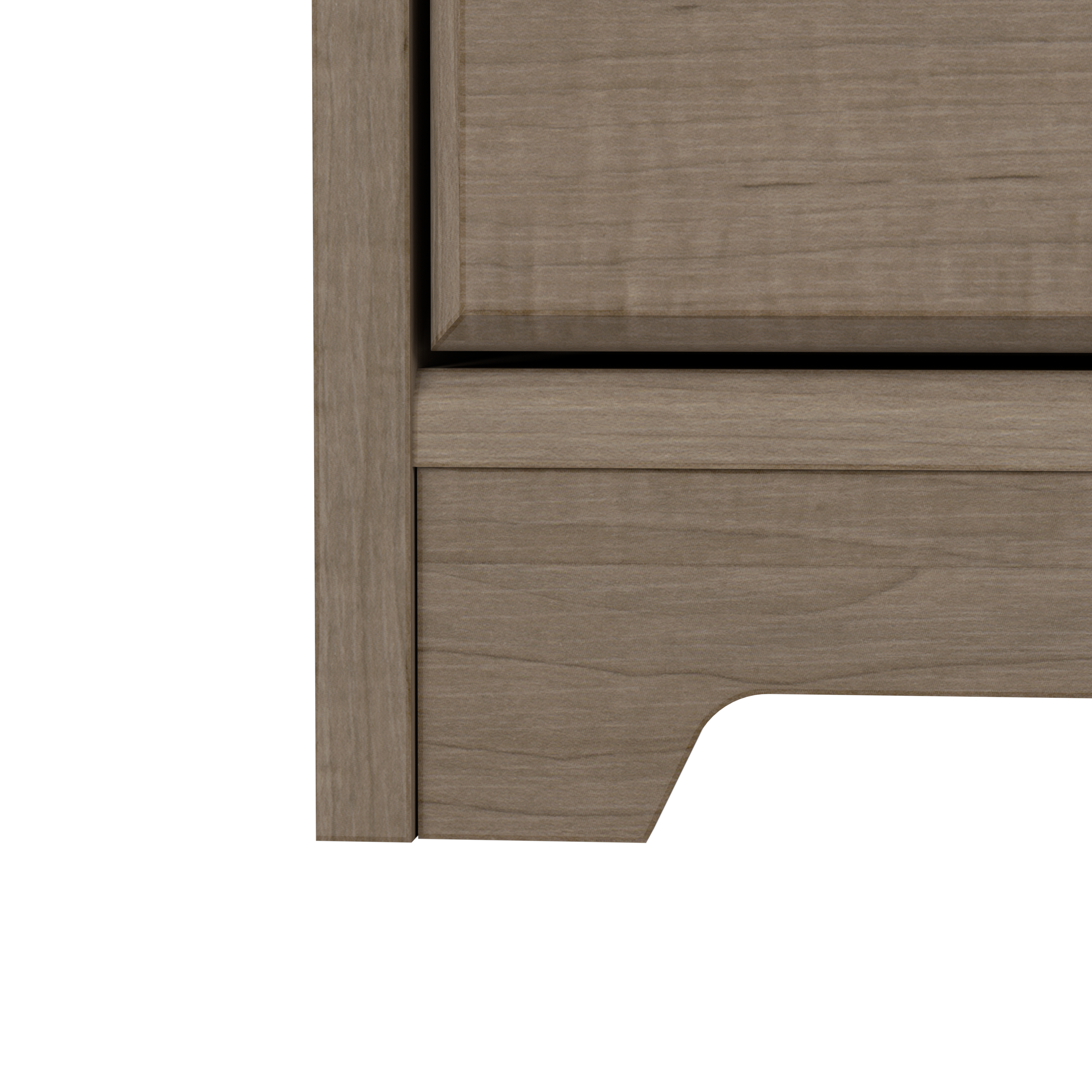 Shop Bush Furniture Cabot Tall Bathroom Storage Cabinet with Doors 04 WC31299-Z1 #color_ash gray