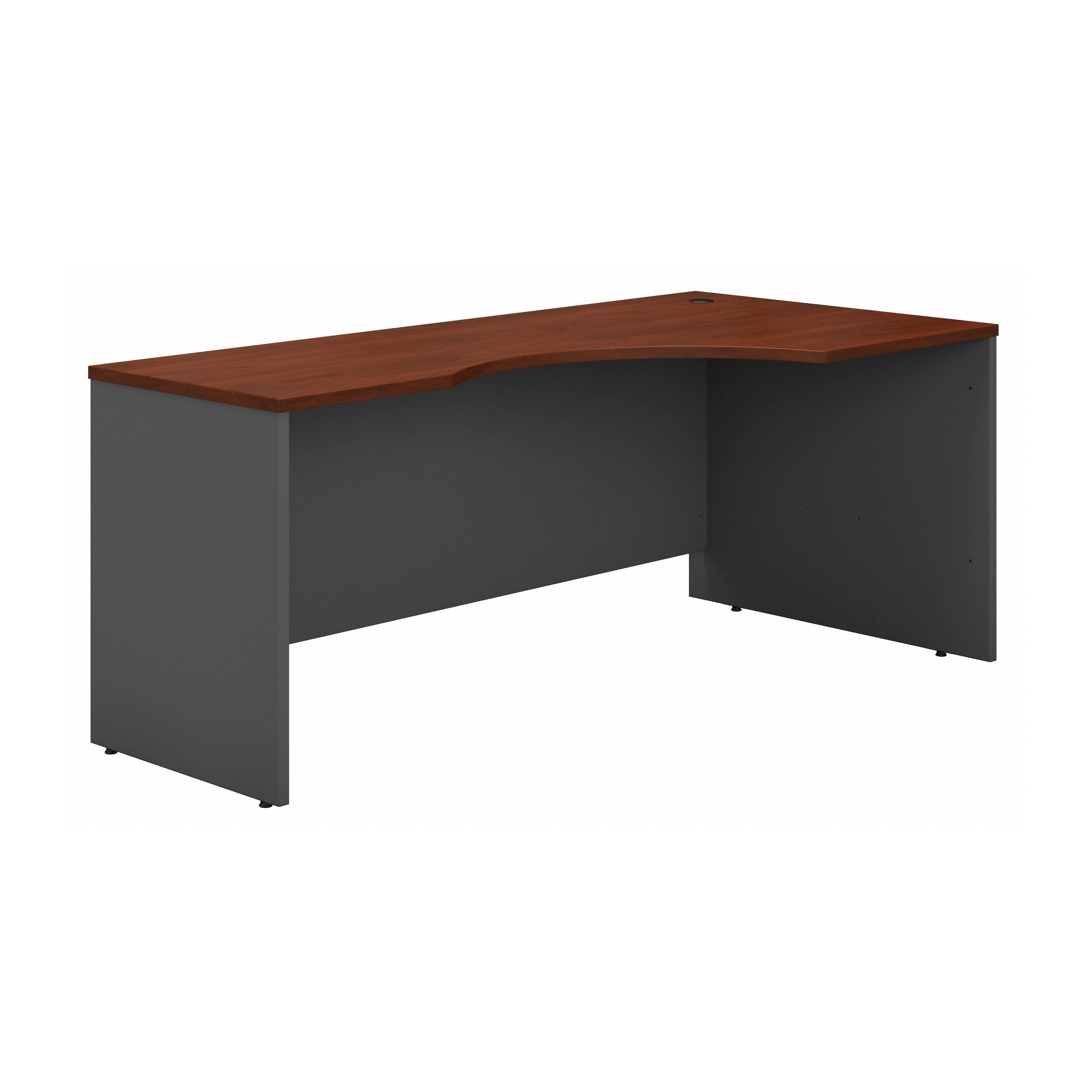 Shop Bush Business Furniture Series C 72W Right Handed Corner Desk 02 WC24423 #color_hansen cherry/graphite gray