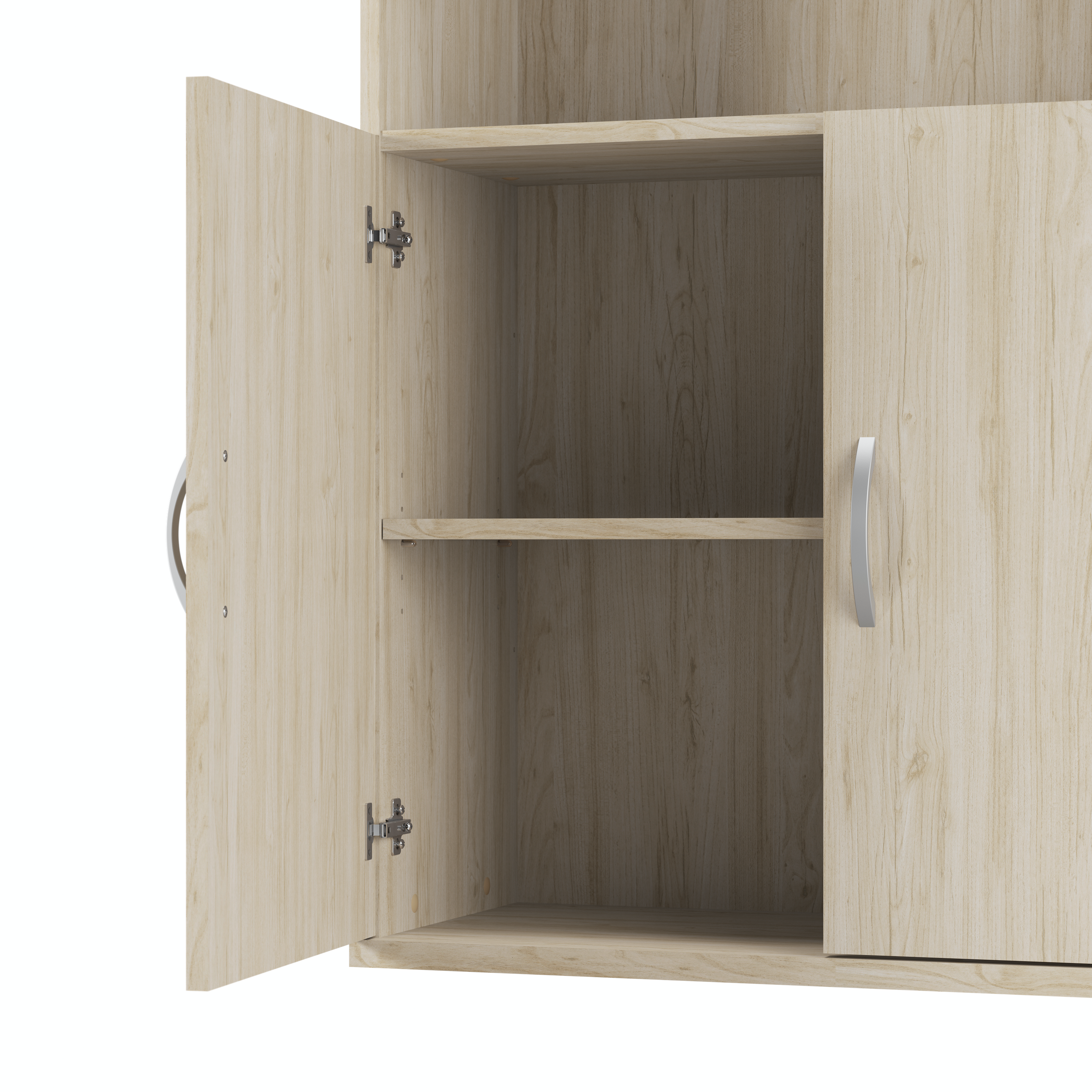 Shop Bush Business Furniture Studio C Tall 5 Shelf Bookcase with Doors 03 STC015NE #color_natural elm