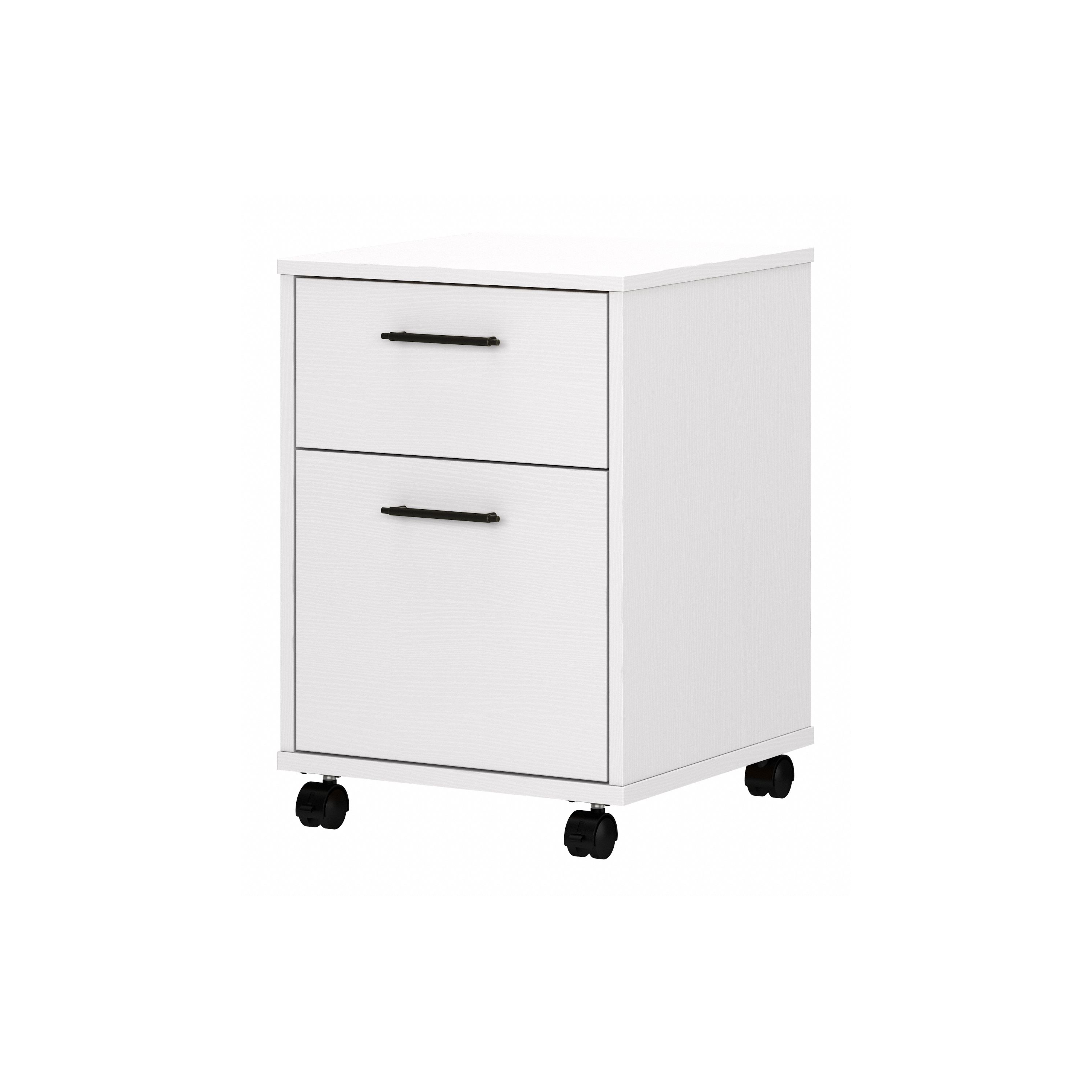 Shop Bush Furniture Key West 2 Drawer Mobile File Cabinet 02 KWF116WT-03 #color_pure white oak