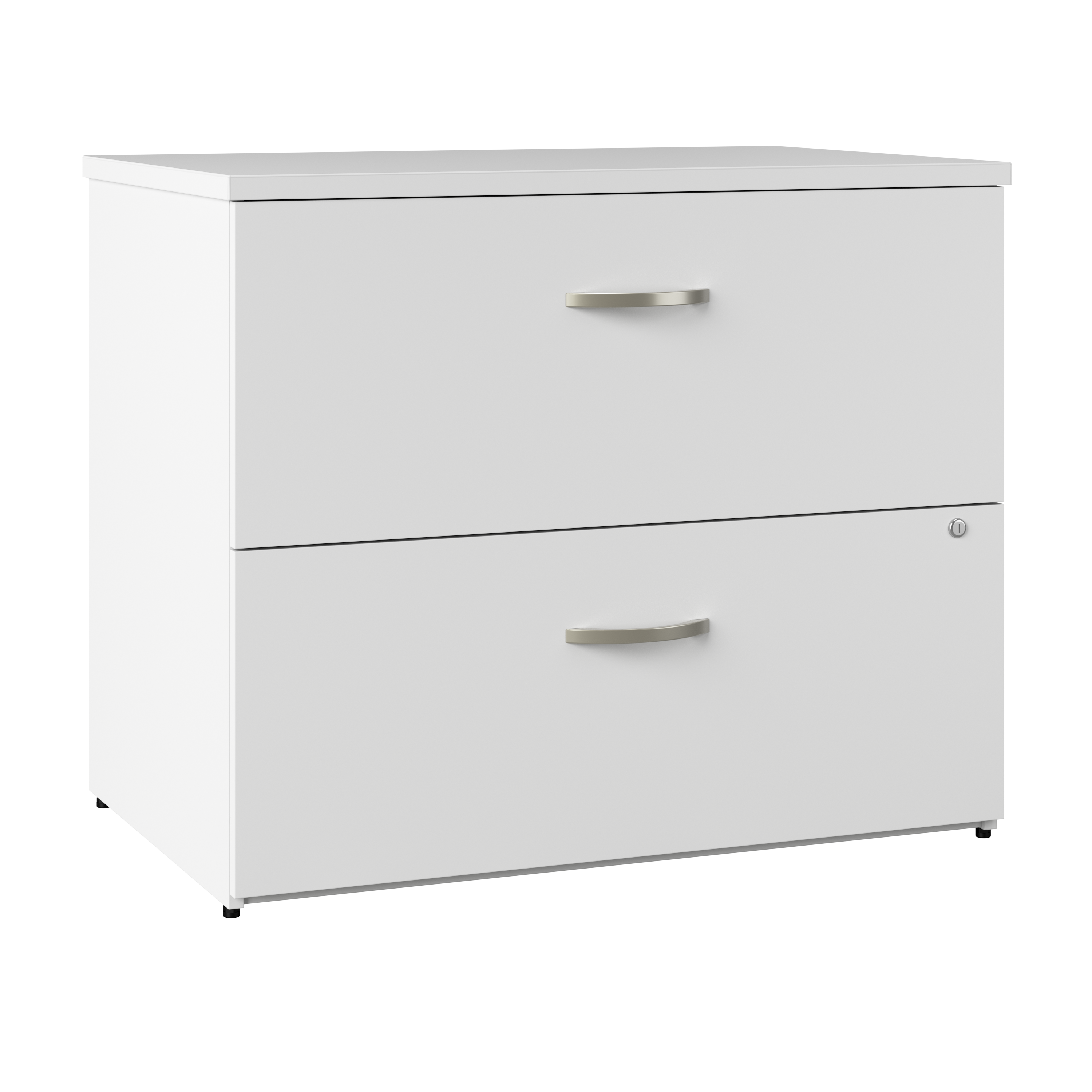 Shop Bush Business Furniture Office in an Hour 2 Drawer Lateral File Cabinet 02 OIAH011WHSU #color_pure white