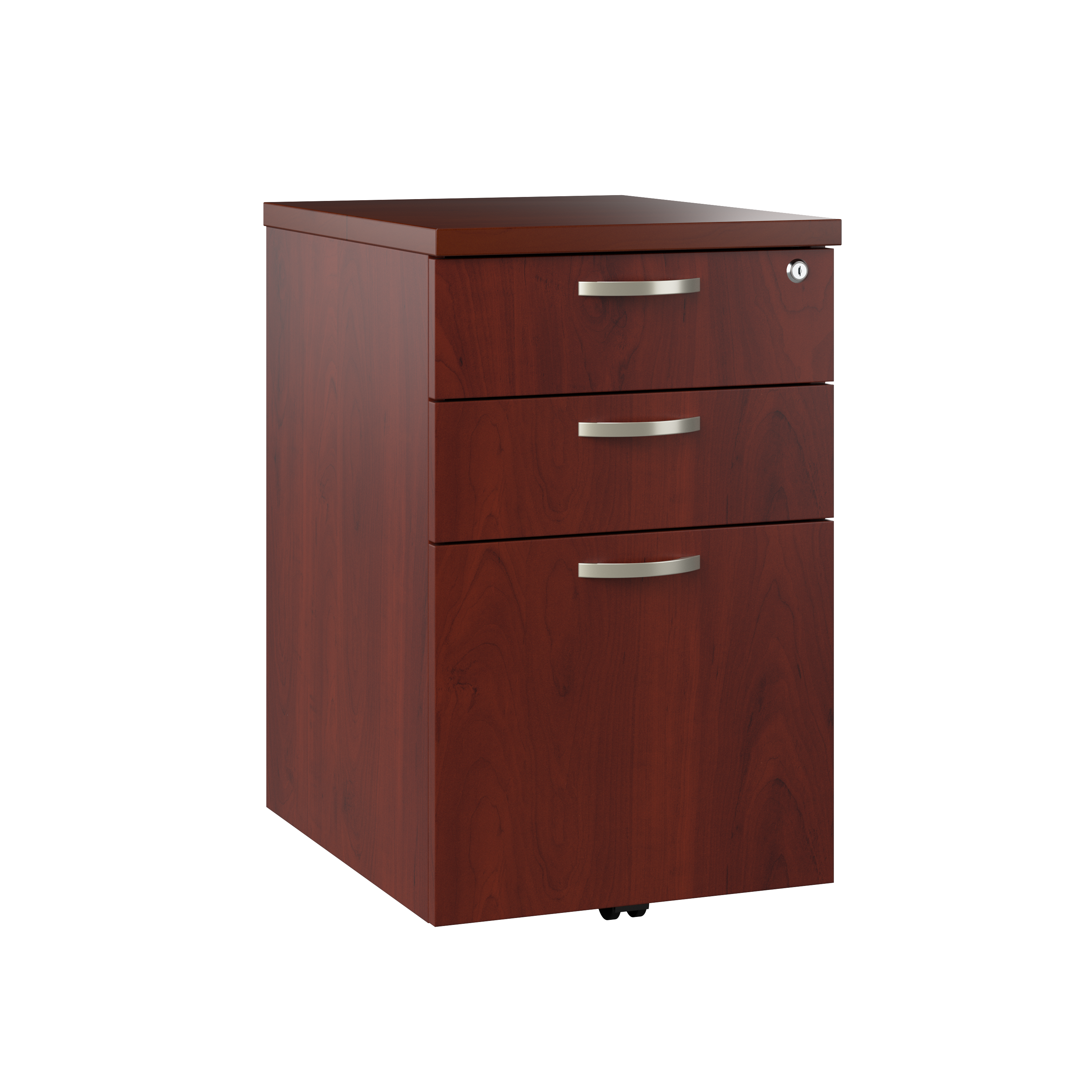 Shop Bush Business Furniture Office in an Hour 3 Drawer Mobile File Cabinet 02 WC36453-03 #color_hansen cherry