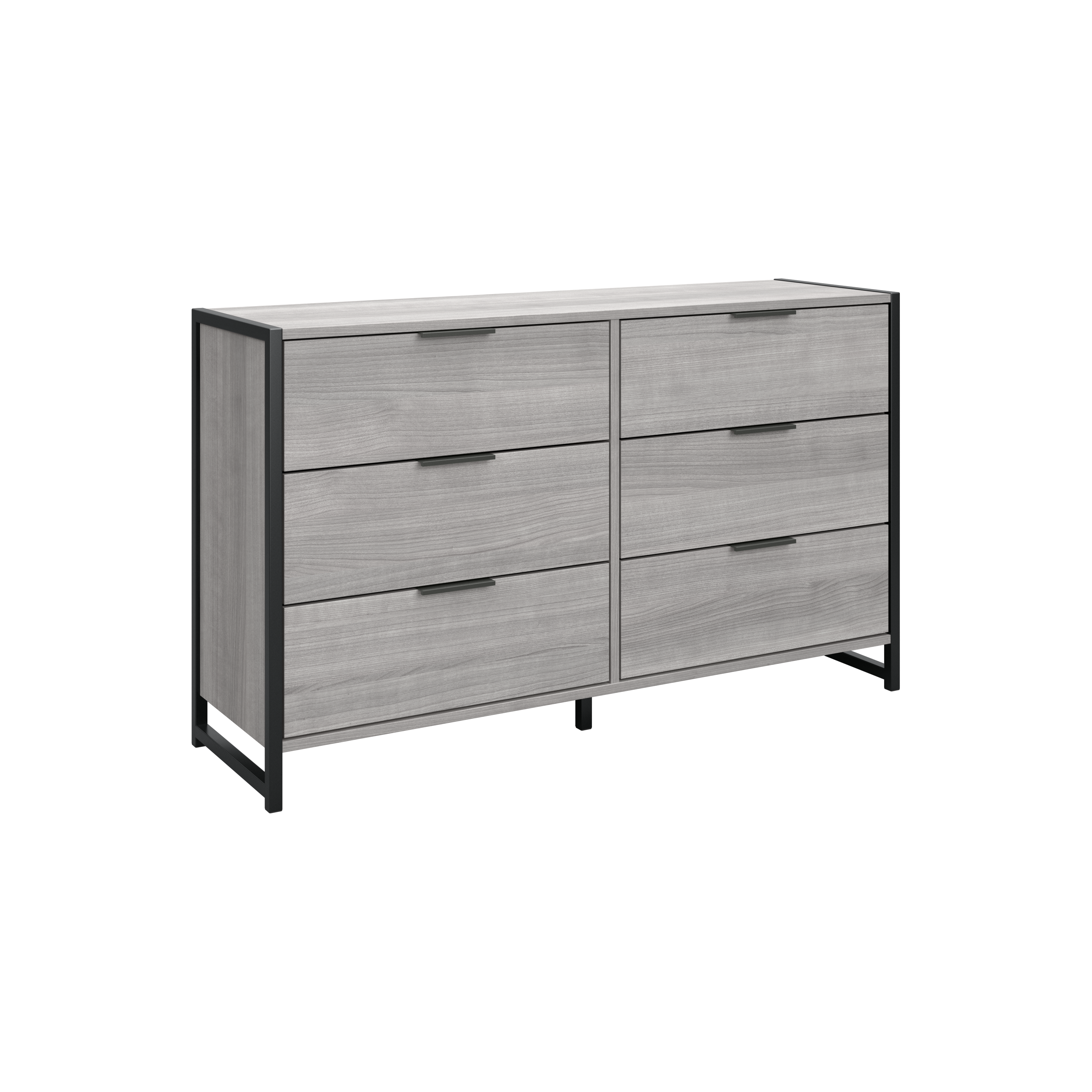 Shop Bush Furniture Atria 6 Drawer Dresser 02 ARS160PGK #color_platinum gray