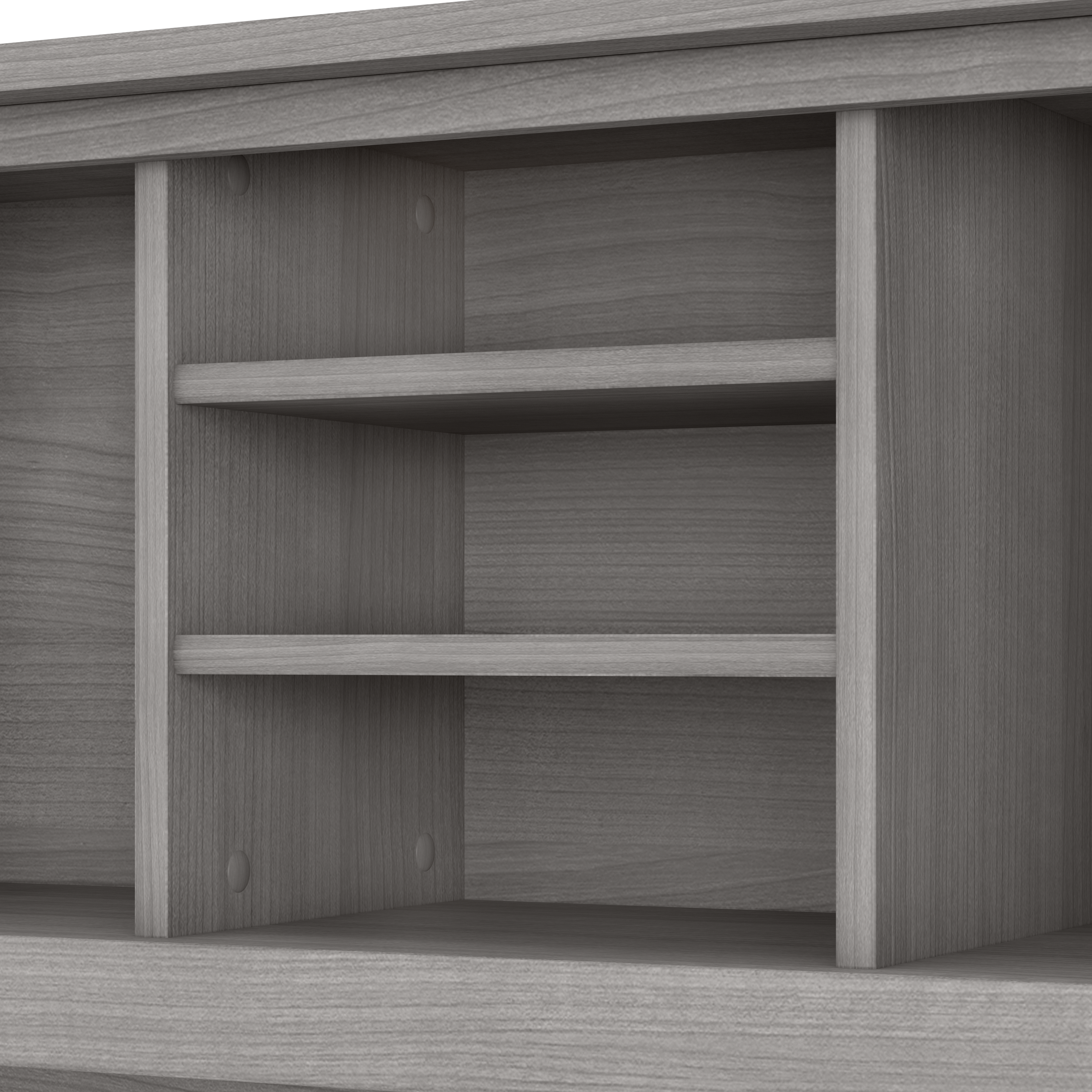 Shop Bush Furniture Somerset 72W Office Desk with Hutch and 5 Shelf Bookcase 04 SET020PG #color_platinum gray