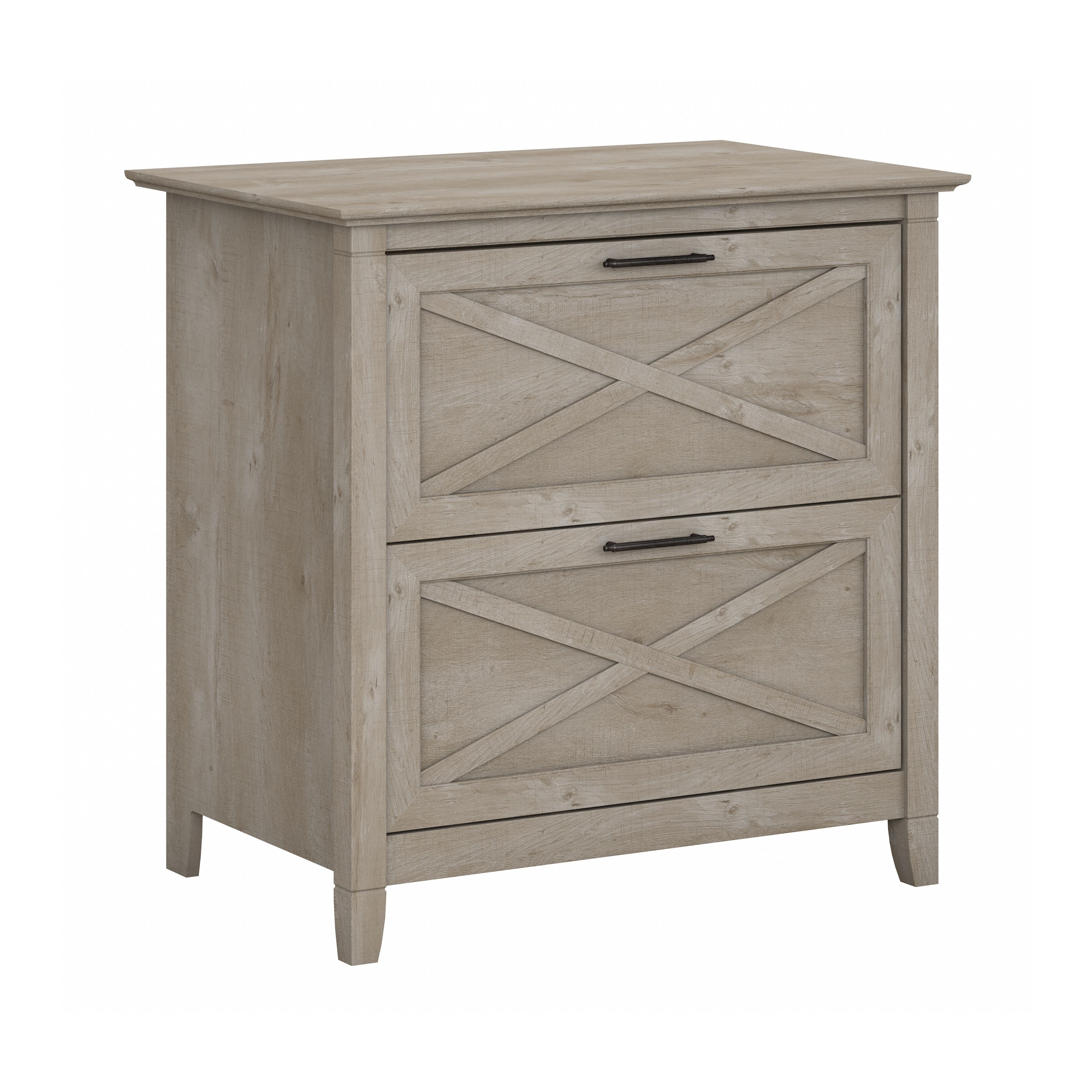 Shop Bush Furniture Key West 2 Drawer Lateral File Cabinet 02 KWF130WG-03 #color_washed gray