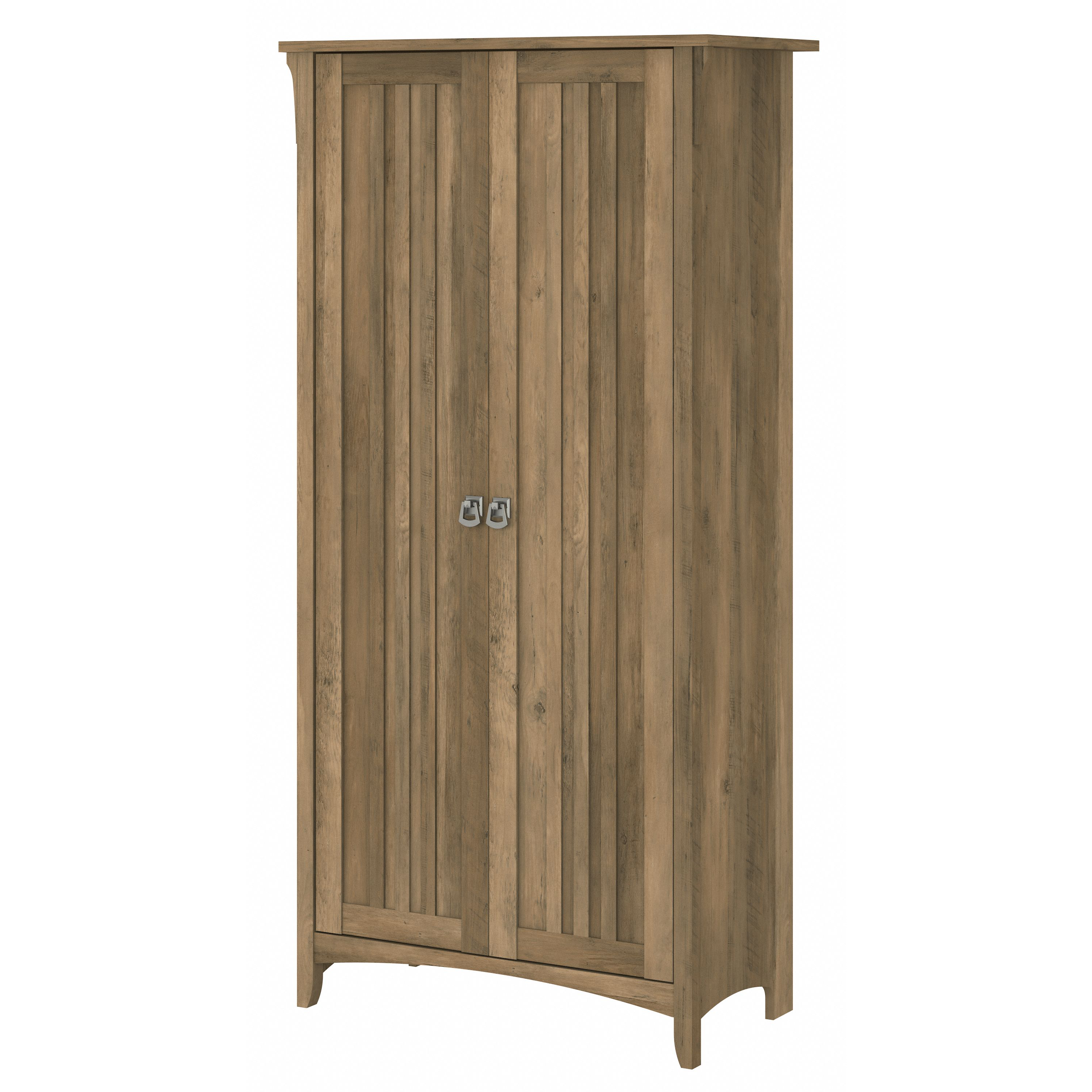 Shop Bush Furniture Salinas Bathroom Storage Cabinet with Doors 02 SAL015RCP #color_reclaimed pine