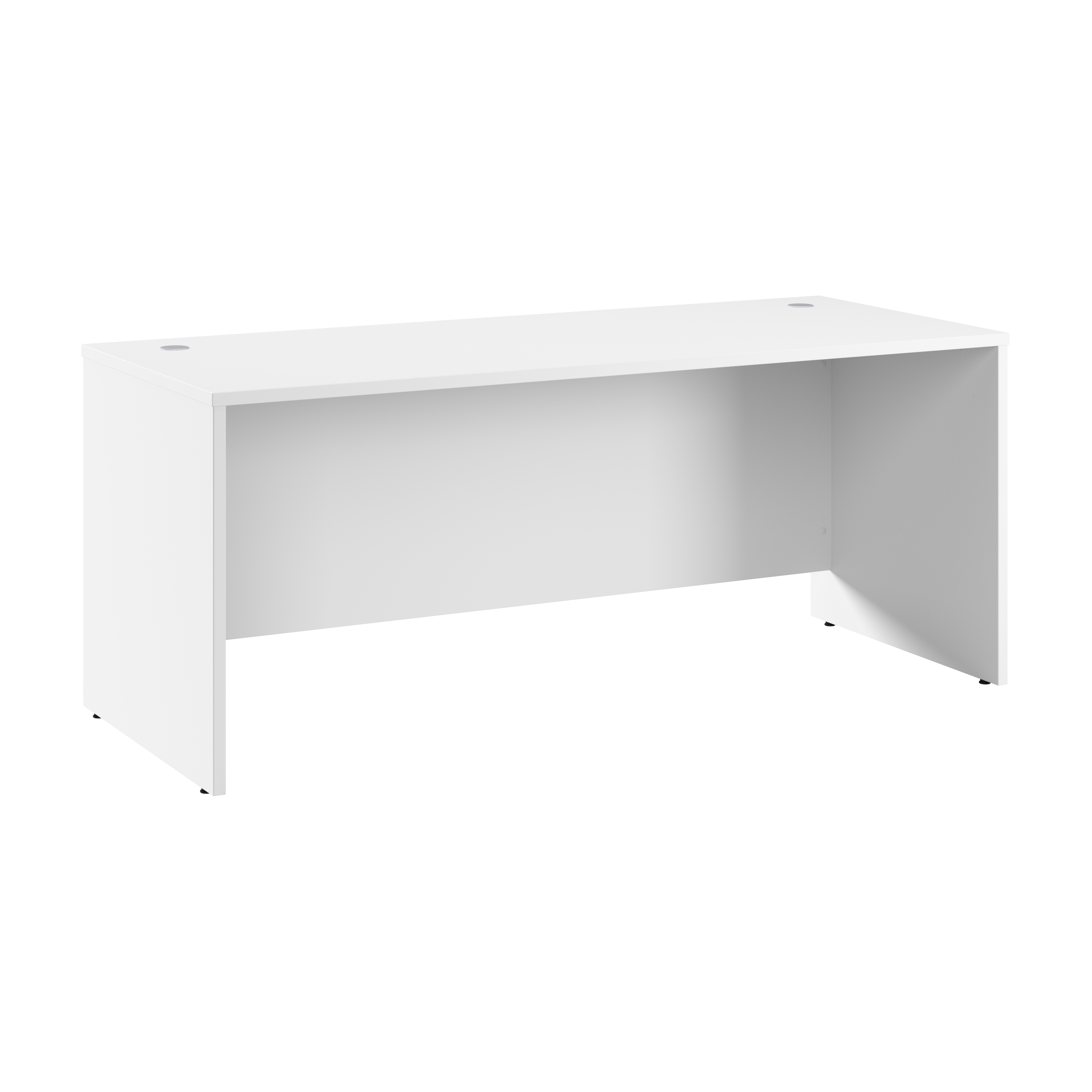 Shop Bush Business Furniture Hampton Heights 72W x 30D Office Desk 02 HHD372WH-Z #color_white