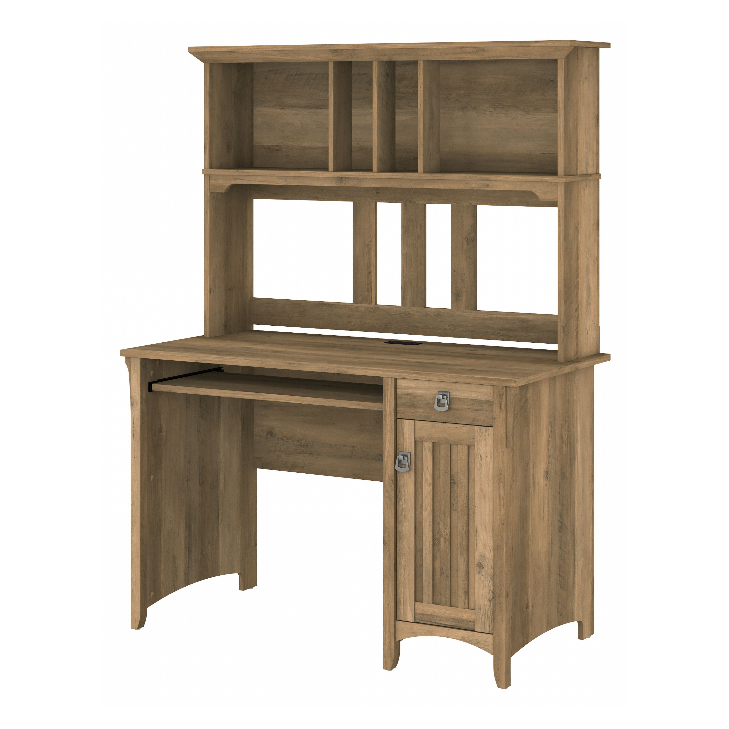 Shop Bush Furniture Salinas Small Computer Desk with Hutch 02 MY72408-03 #color_reclaimed pine