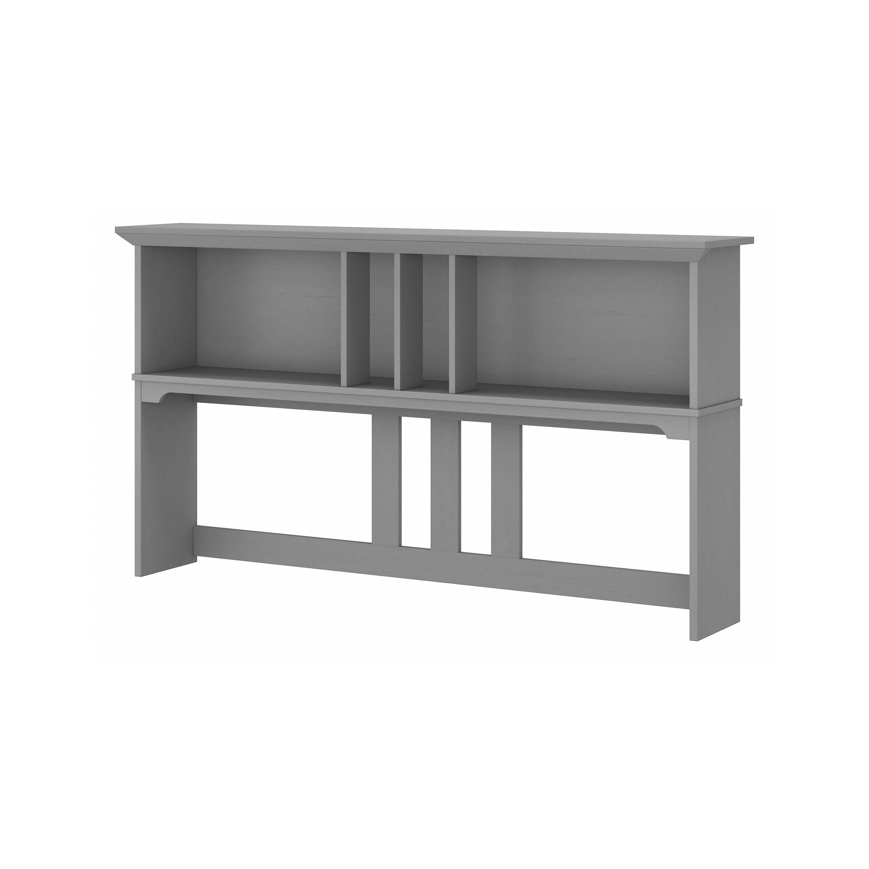 Shop Bush Furniture Salinas 60W Hutch for L Shaped Desk 02 SAH160CG-03 #color_cape cod gray