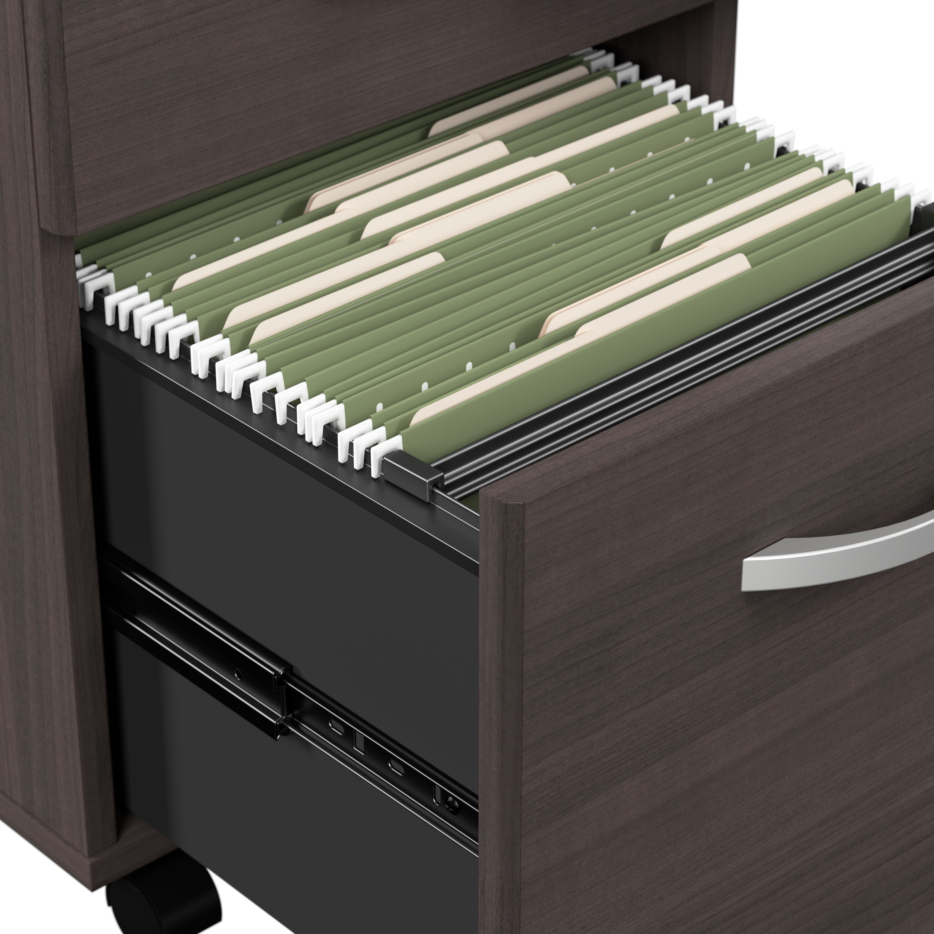 Shop Bush Business Furniture Arrive 3 Drawer Mobile File Cabinet - Assembled 03 ARF116SG-Z #color_storm gray