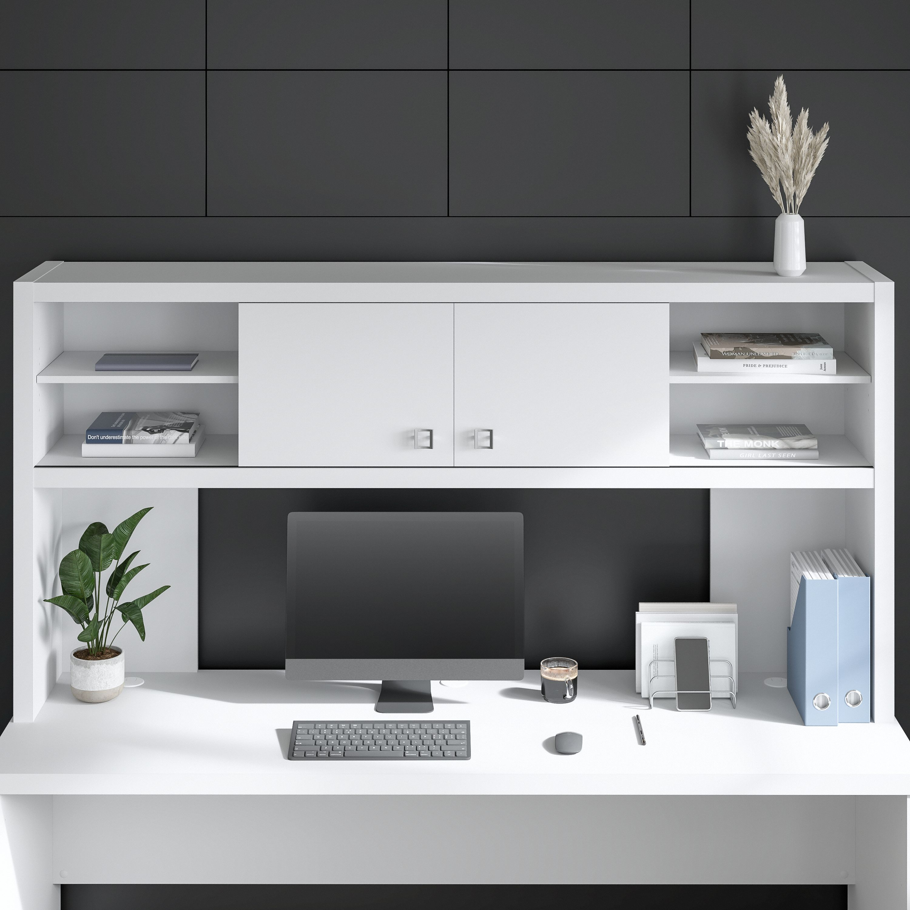 Shop Bush Business Furniture Echo 72W Desk Hutch 01 KI60111-03 #color_pure white
