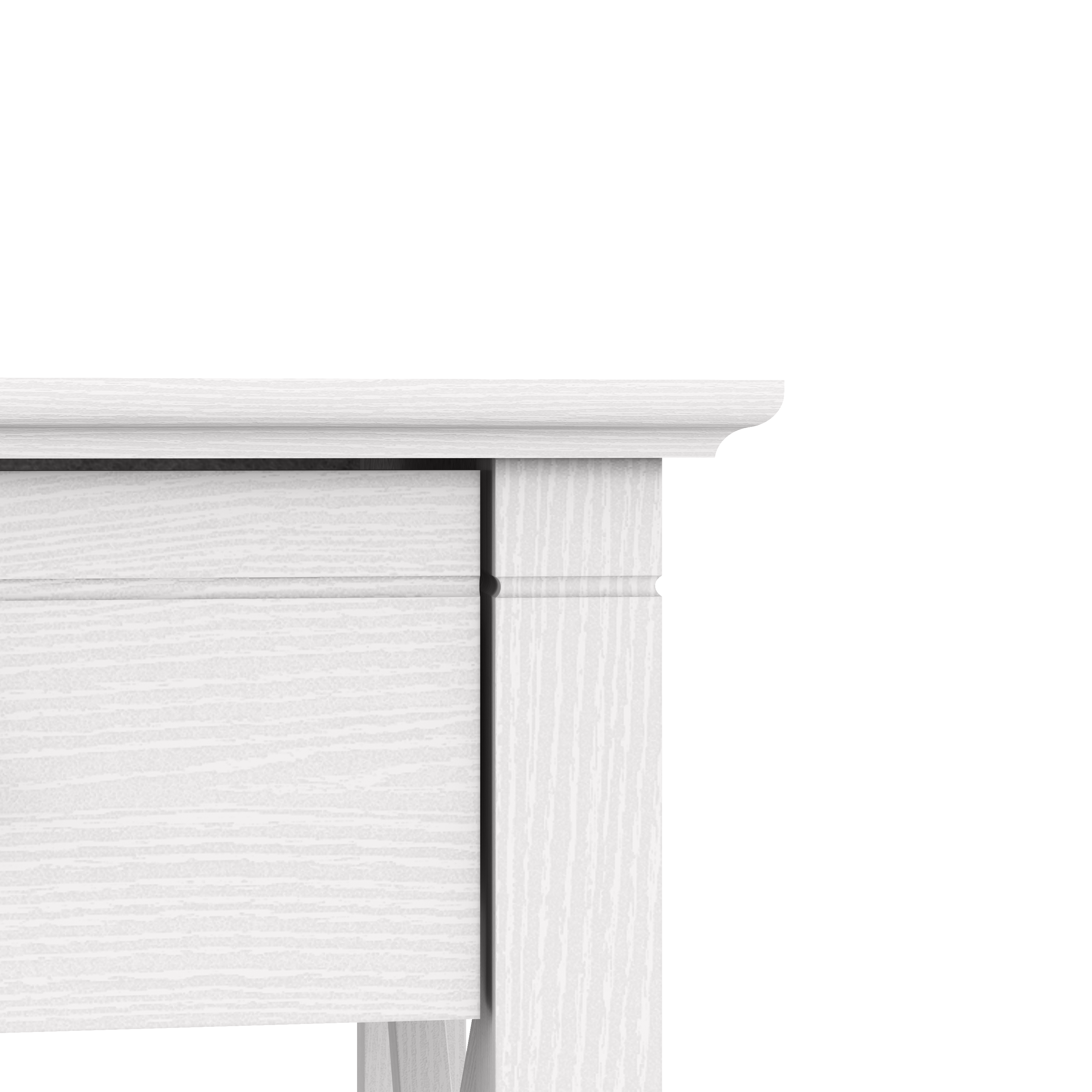 Shop Bush Furniture Key West 60W L Shaped Desk with 2 Drawer Mobile File Cabinet 08 KWS013WT #color_pure white oak