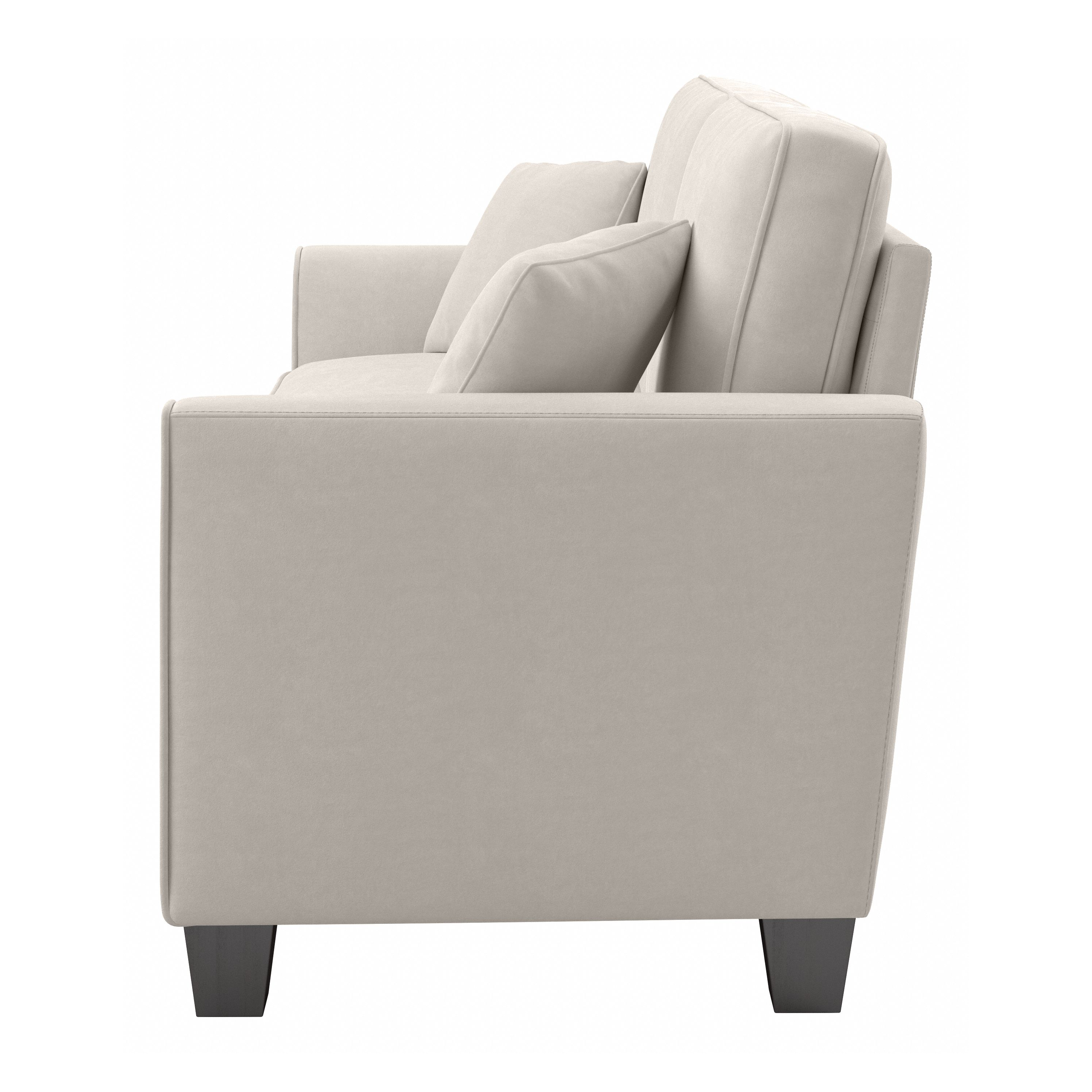 Shop Bush Furniture Flare 73W Sofa 10 FLJ73SLBM-03K #color_light beige microsuede fabric