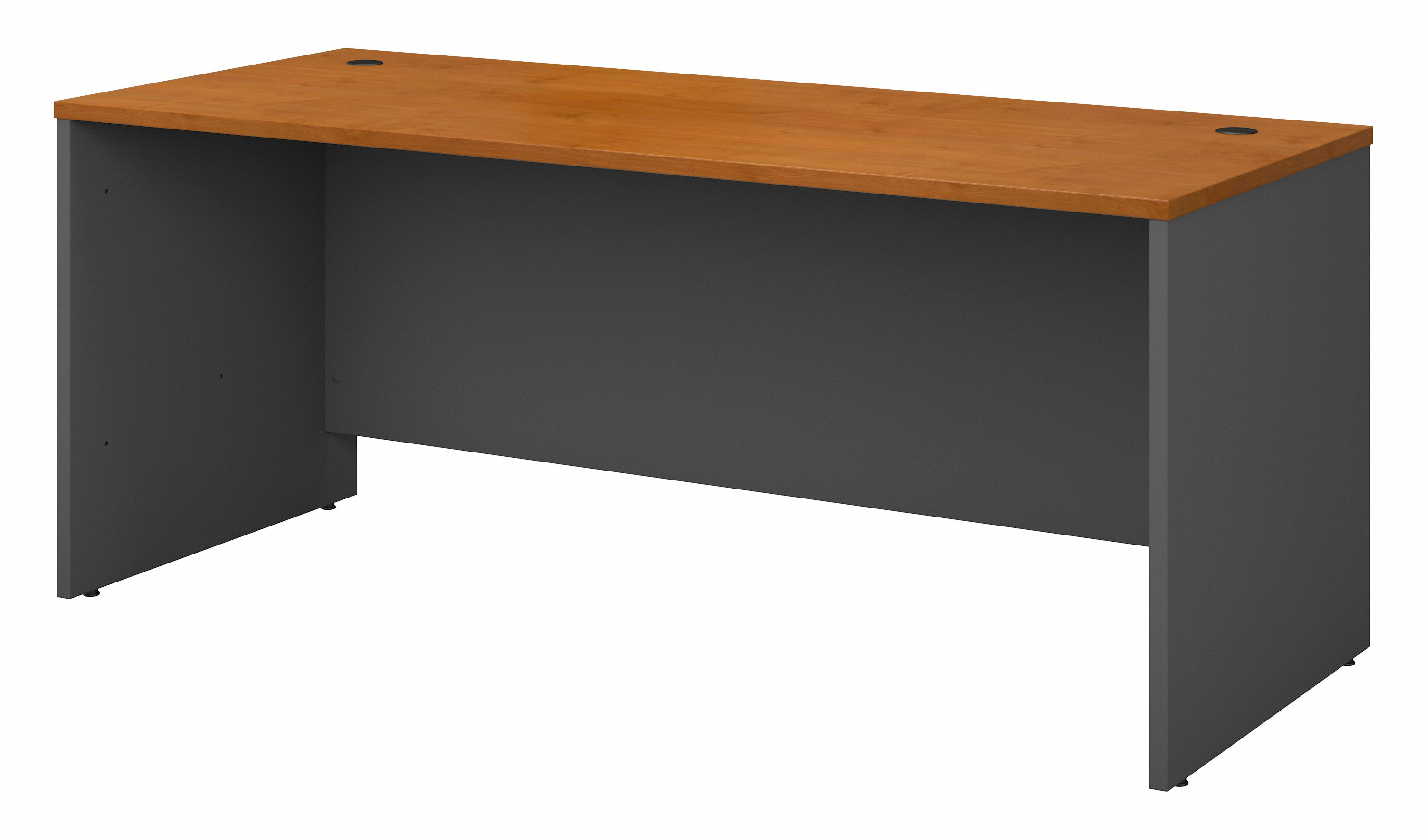 Shop Bush Business Furniture Series C 72W x 30D Office Desk 02 WC72436 #color_natural cherry/graphite gray