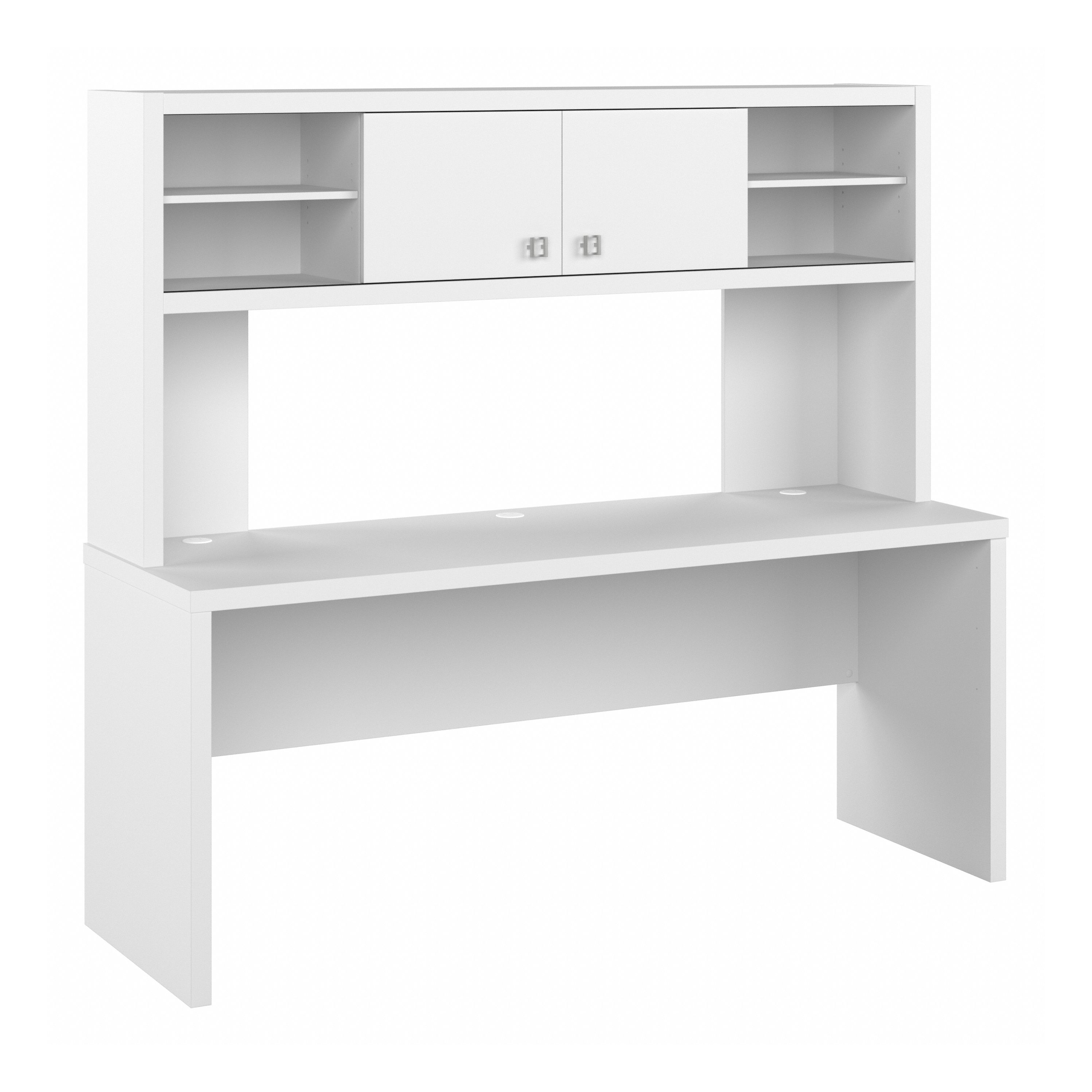 Shop Bush Business Furniture Echo 72W Computer Desk with Hutch 02 ECH056PW #color_pure white