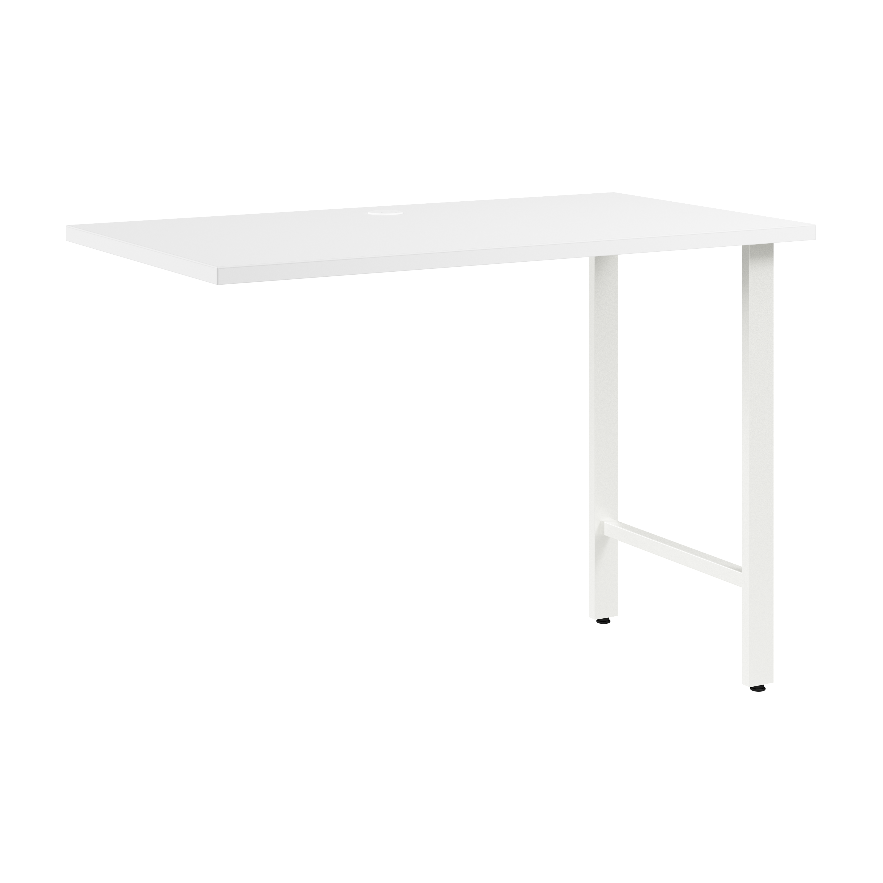 Shop Bush Business Furniture Hustle 42W x 24D Desk Return with Metal Legs 02 HUR142WH #color_white
