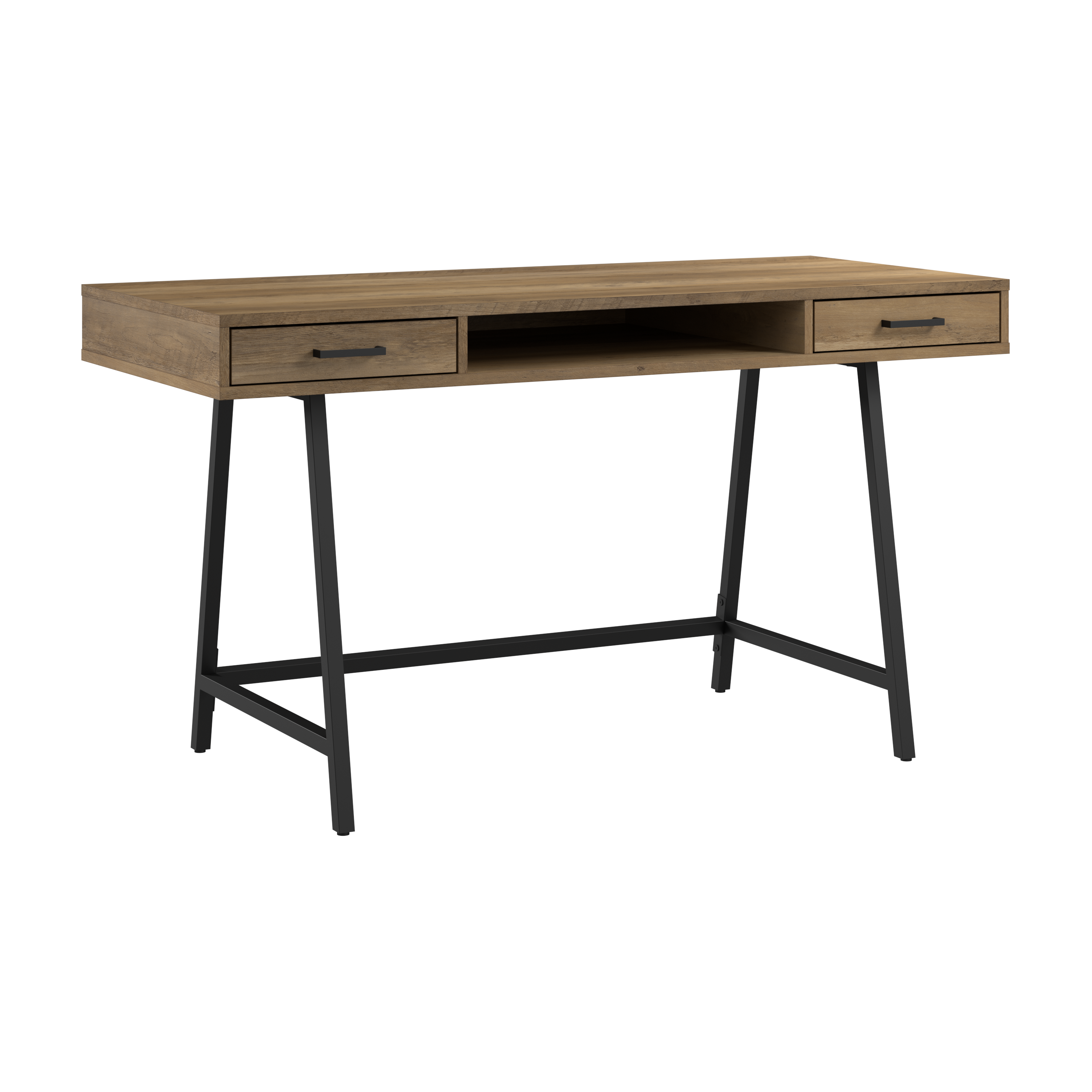 Shop Bush Furniture Steele 54W Writing Desk 02 SED154RCP-03 #color_reclaimed pine
