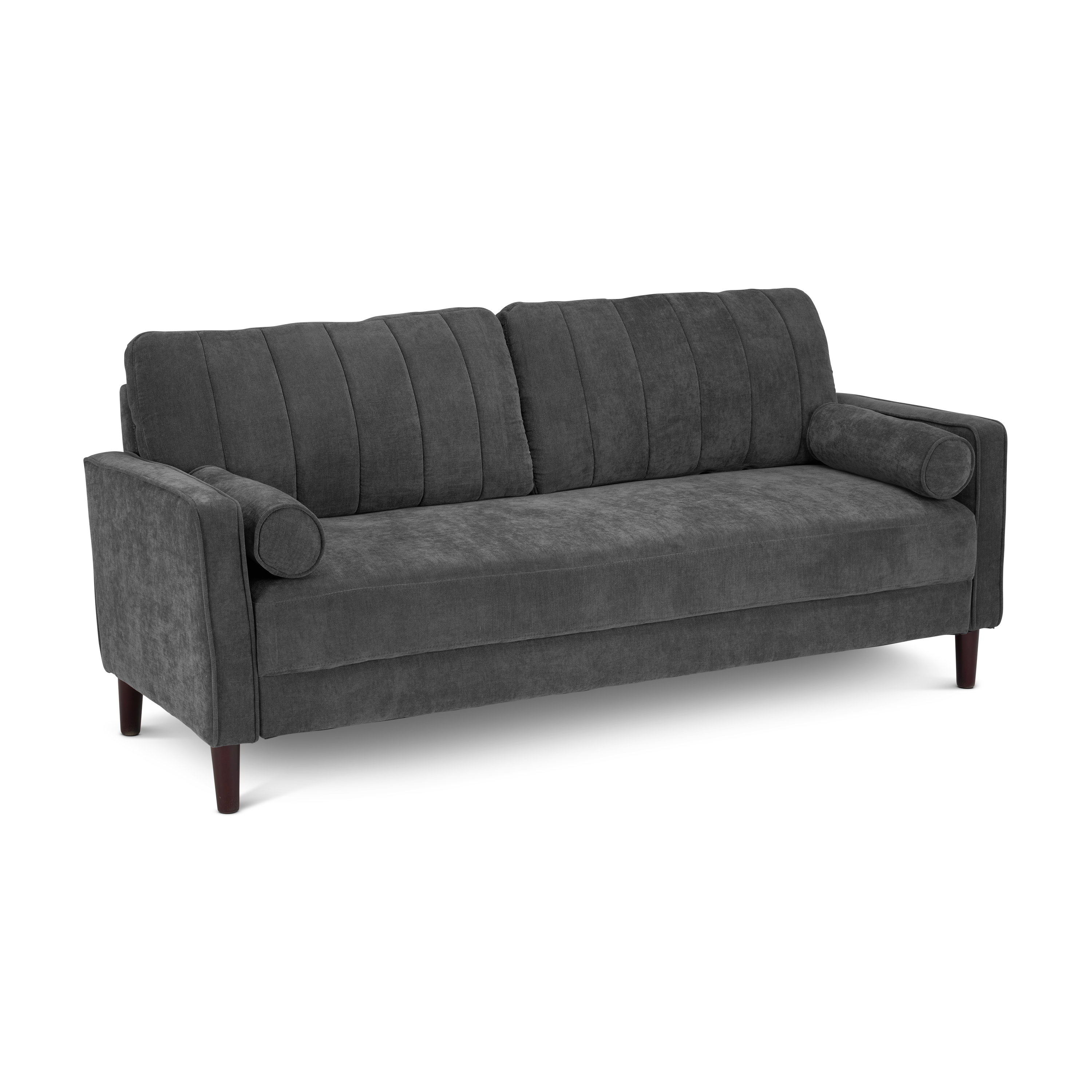 Shop Bush Home Max 77W Sofa MXJ177IGC-03 1 #color_iron gray chenille fabric