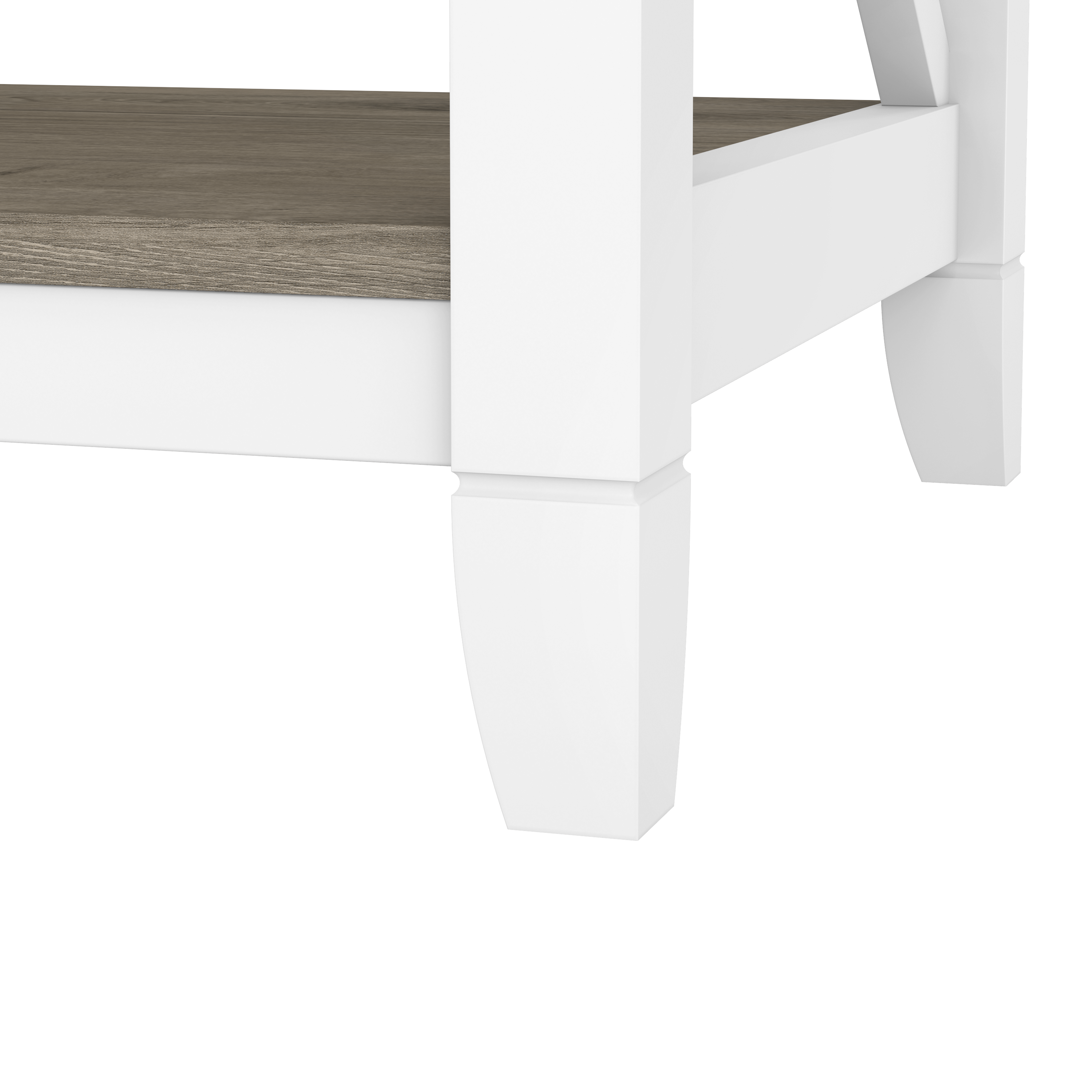 Shop Bush Furniture Key West 5 Shelf Bookcase Set 04 KWS046G2W #color_shiplap gray/pure white