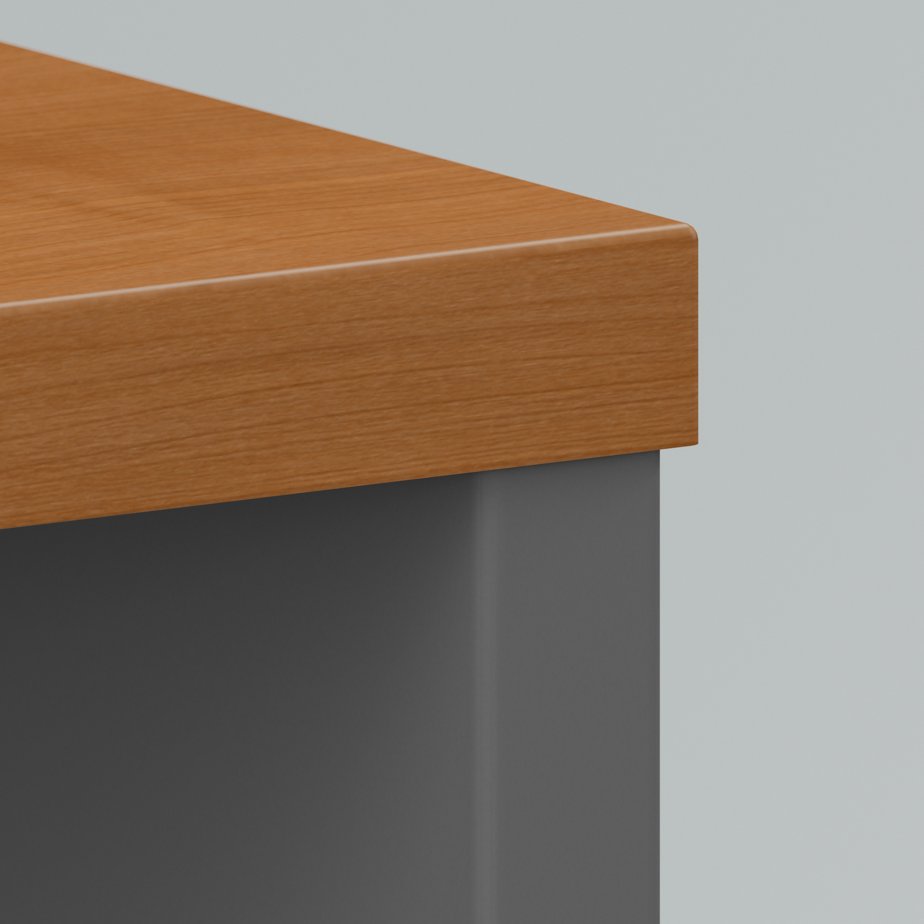 Shop Bush Business Furniture Series C 72W x 30D Office Desk 04 WC72436 #color_natural cherry/graphite gray