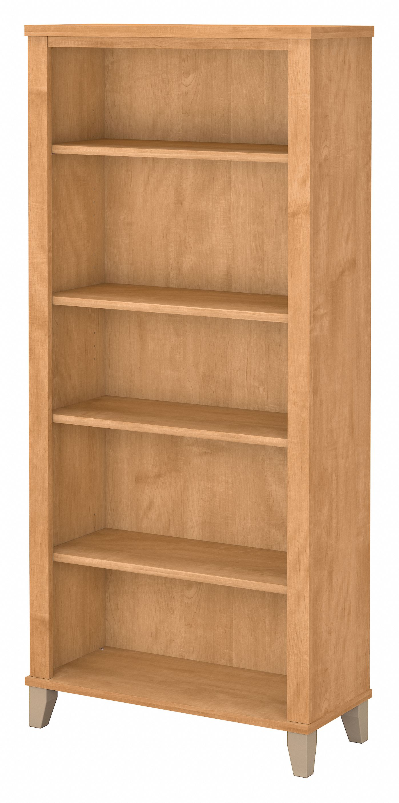 Shop Bush Furniture Somerset Tall 5 Shelf Bookcase 02 WC81465 #color_maple cross