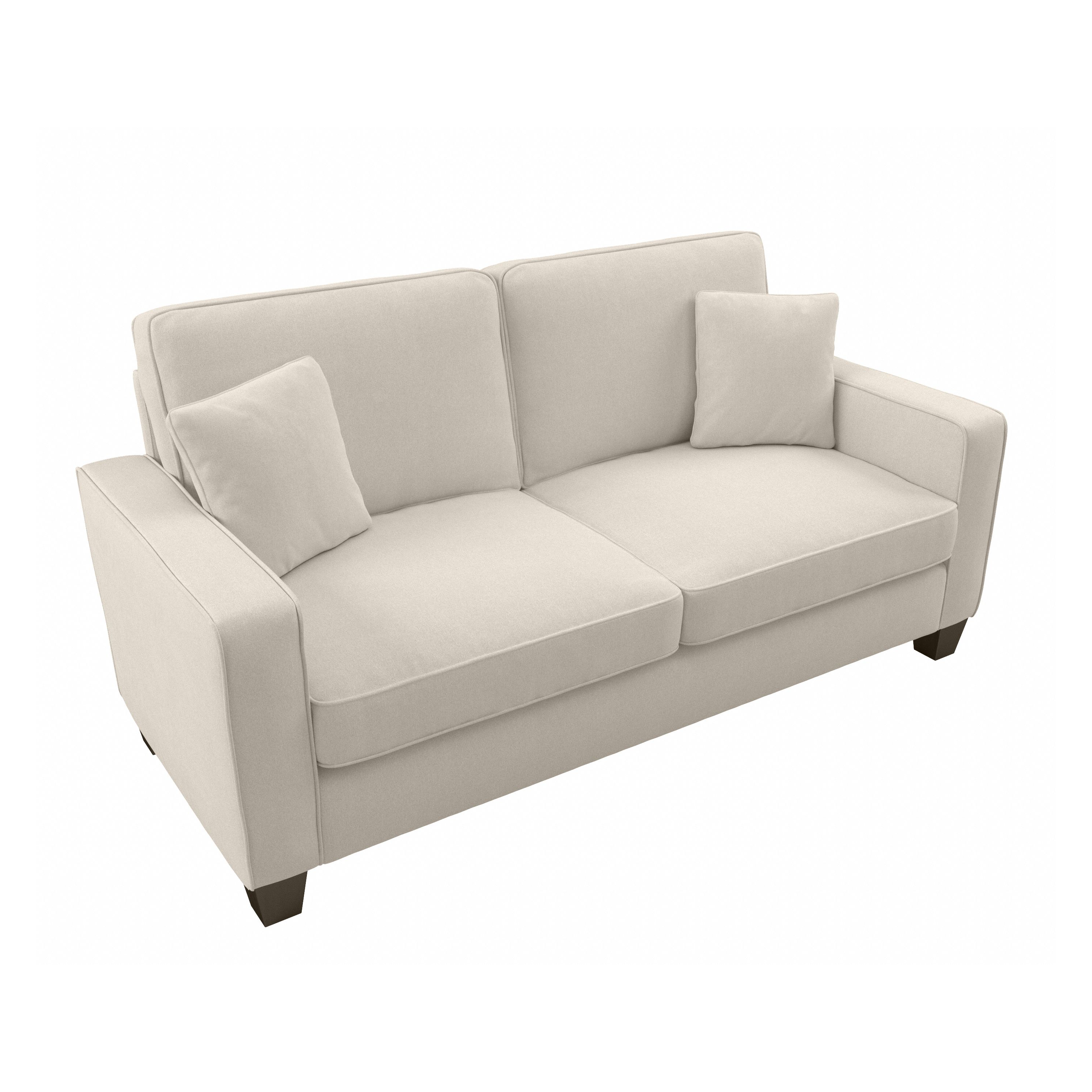 Shop Bush Furniture Stockton 73W Sofa 02 SNJ73SCRH-03K #color_cream herringbone fabric