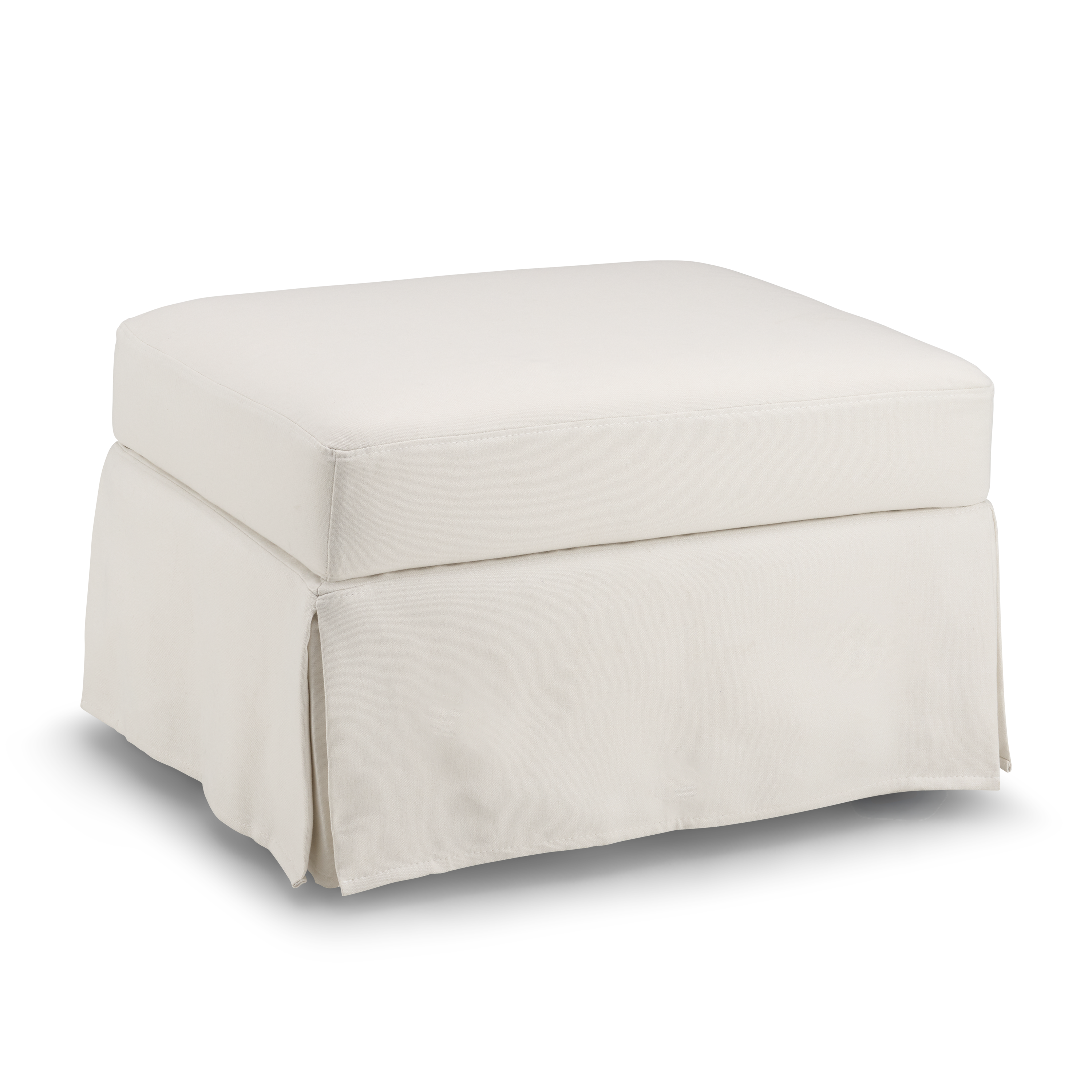 Shop Bush Home Harper Slipcover for Bush Home Harper Storage Ottoman with Tray HROS04IYB-03 2 #color_ivory basketweave fabric