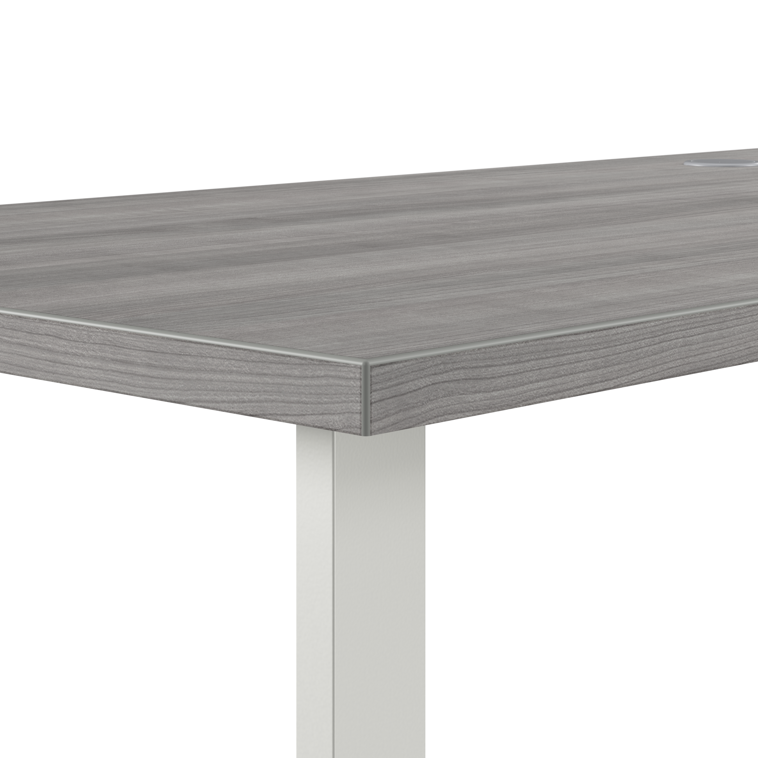 Shop Bush Business Furniture Hustle 42W x 24D Desk Return with Metal Legs 04 HUR142PG #color_platinum gray