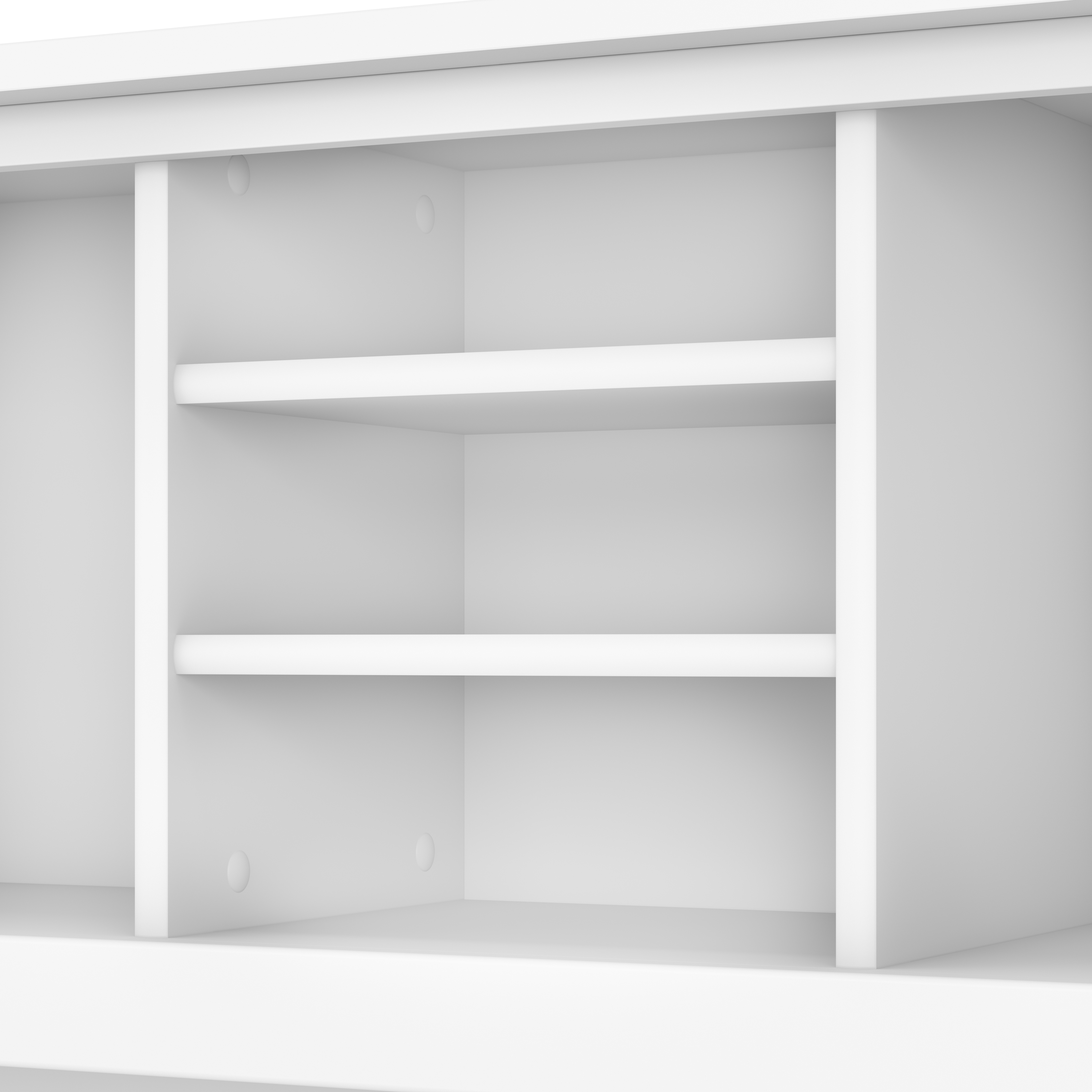 Shop Bush Furniture Somerset 72W Office Desk with Hutch and 5 Shelf Bookcase 04 SET020WH #color_white