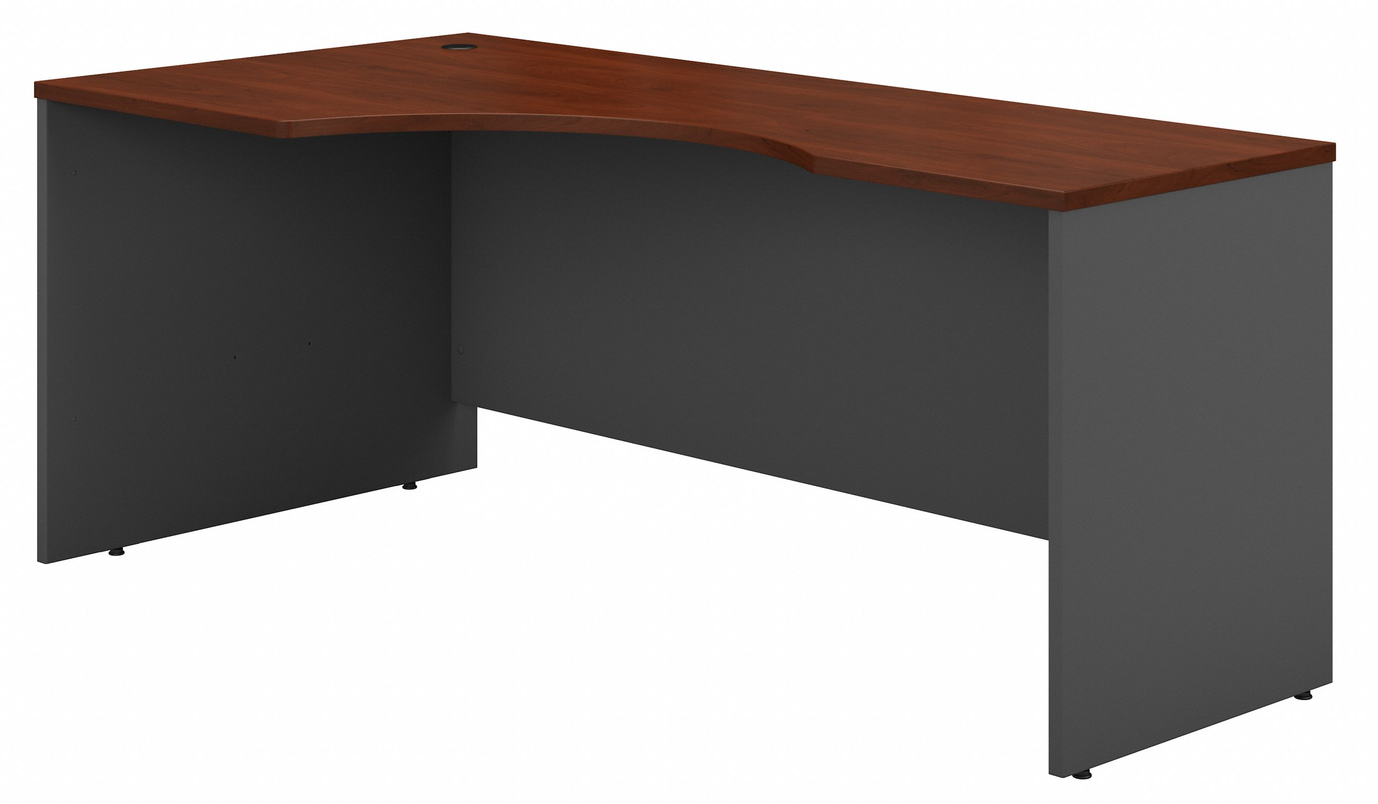 Shop Bush Business Furniture Series C 72W Left Handed Corner Desk 02 WC24432 #color_hansen cherry/graphite gray