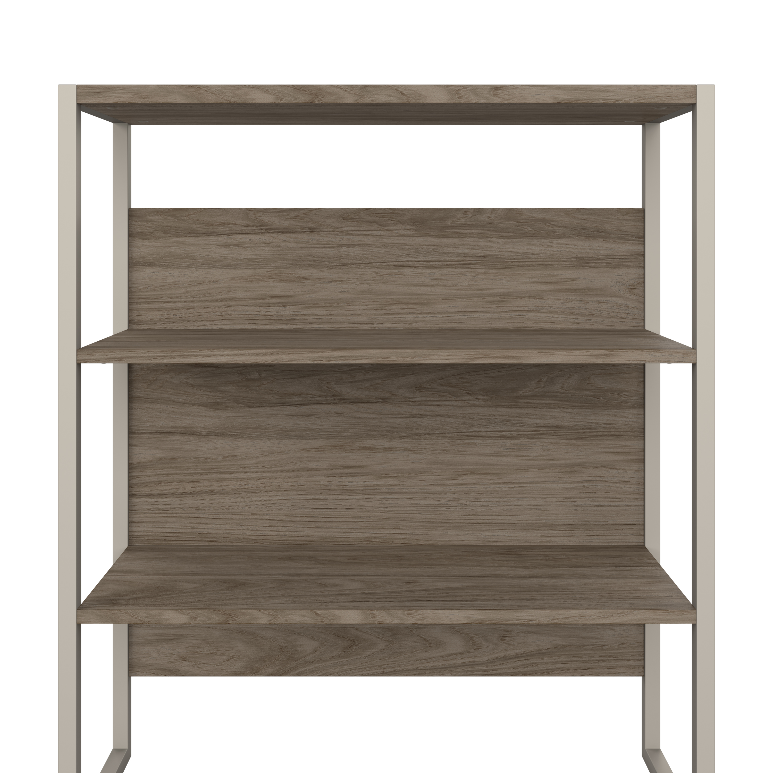 Shop Bush Business Furniture Hybrid Tall Etagere Bookcase 03 HYB023MH #color_modern hickory