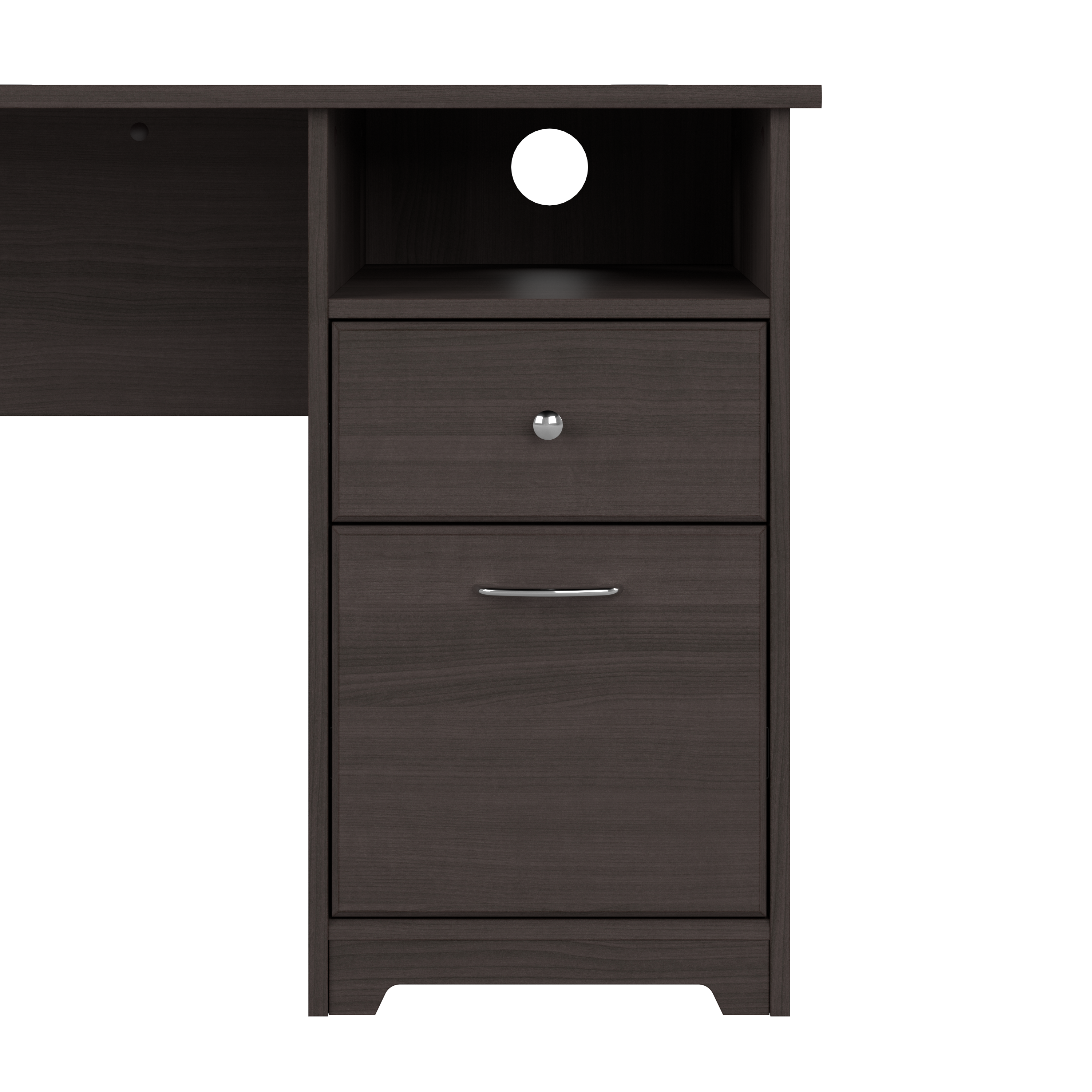 Shop Bush Furniture Cabot 60W Computer Desk with Drawers 03 WC31760 #color_heather gray