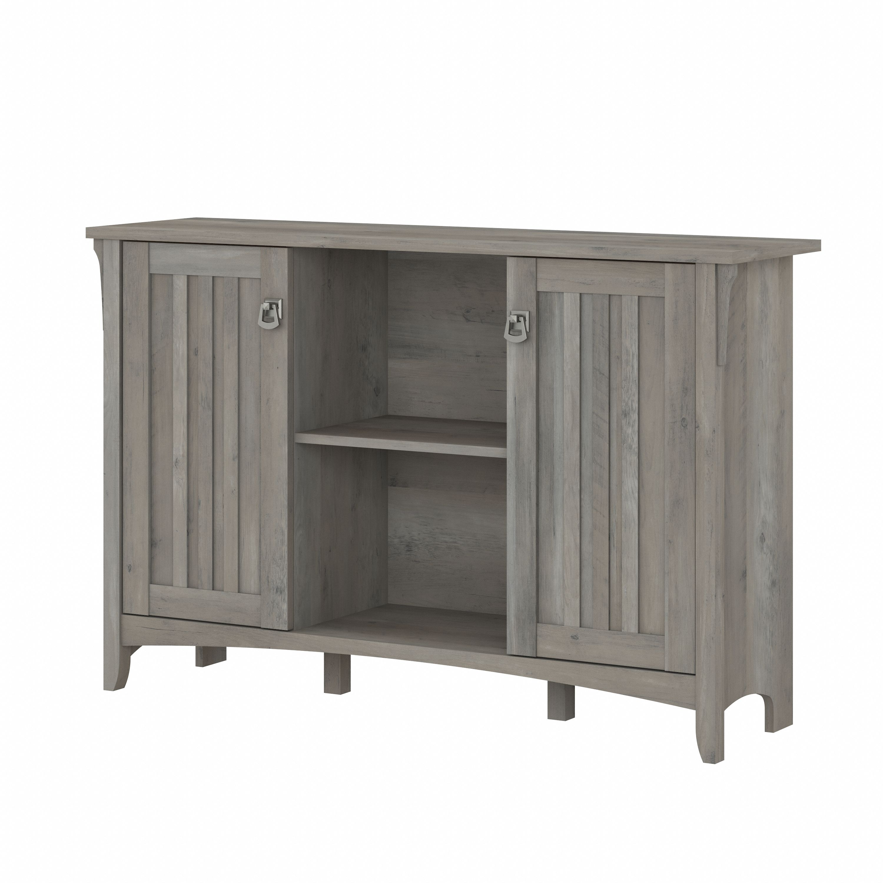 Shop Bush Furniture Salinas Accent Storage Cabinet with Doors 02 SAS147DG-03 #color_driftwood gray