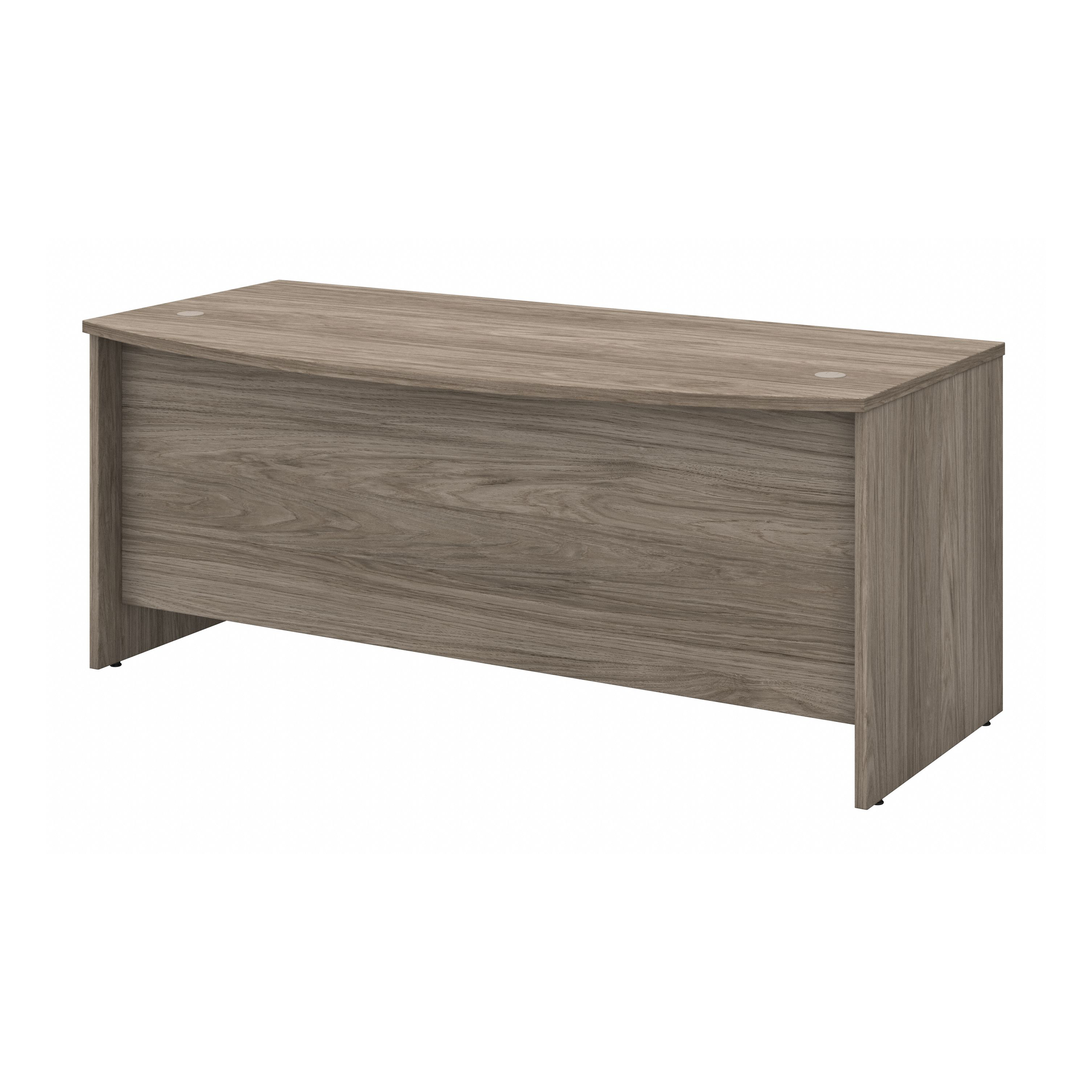 Shop Bush Business Furniture Studio C 72W x 36D Bow Front Desk 02 SCD172MH #color_modern hickory