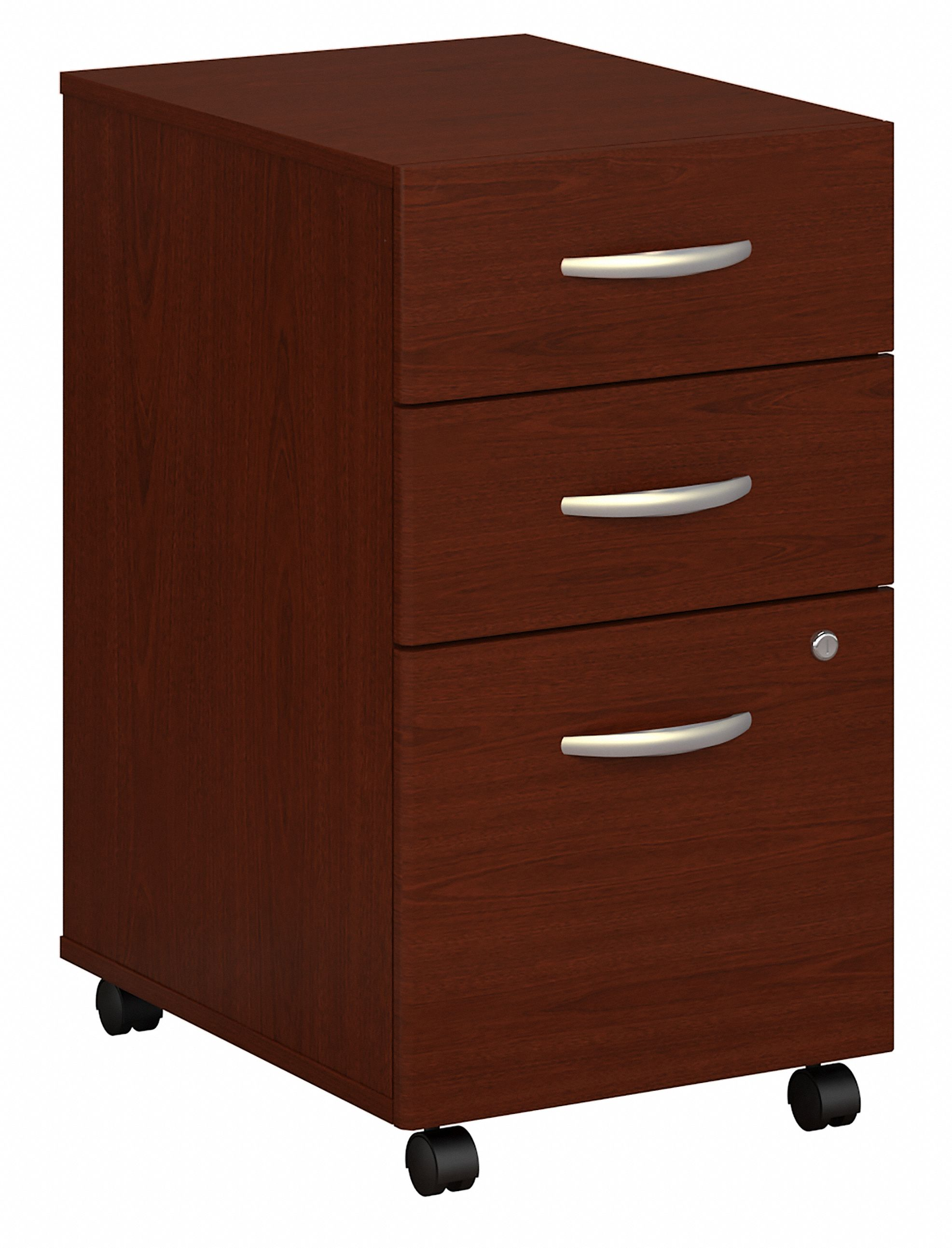 Shop Bush Business Furniture Series C 3 Drawer Mobile File Cabinet - Assembled 02 WC36753SU #color_mahogany