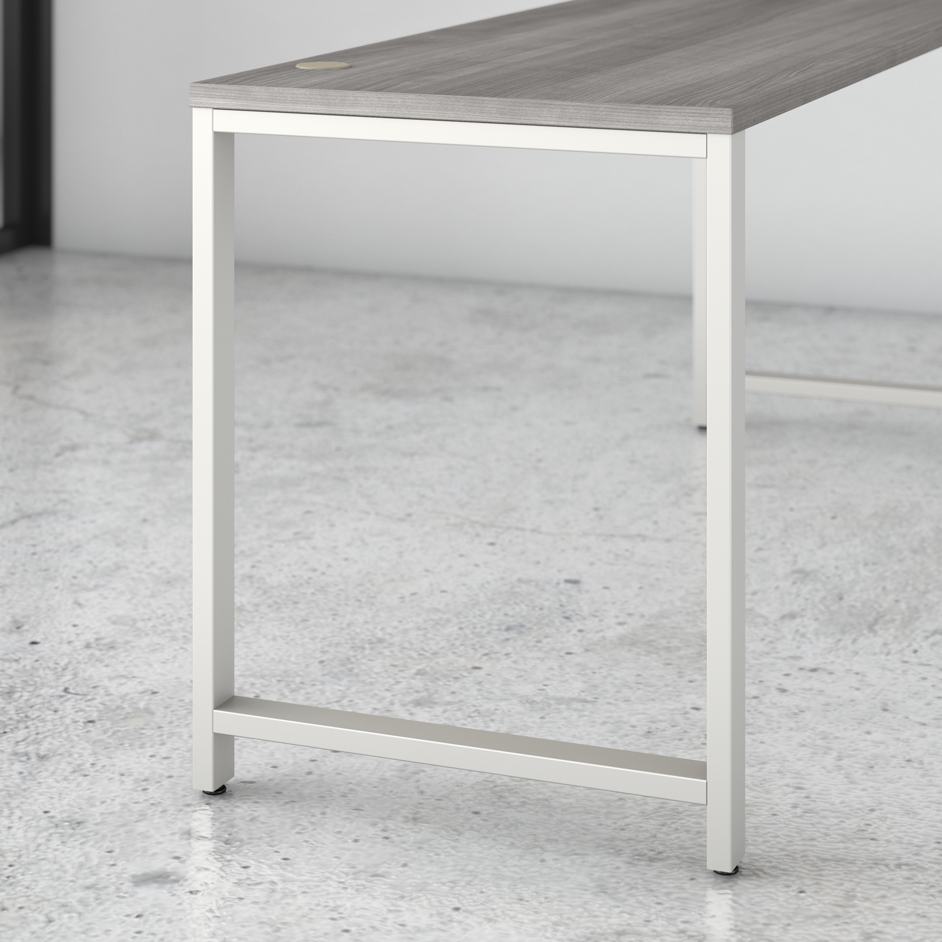 Shop Bush Business Furniture 400 Series 72W x 30D Table Desk with Metal Legs 03 400S145PG #color_platinum gray