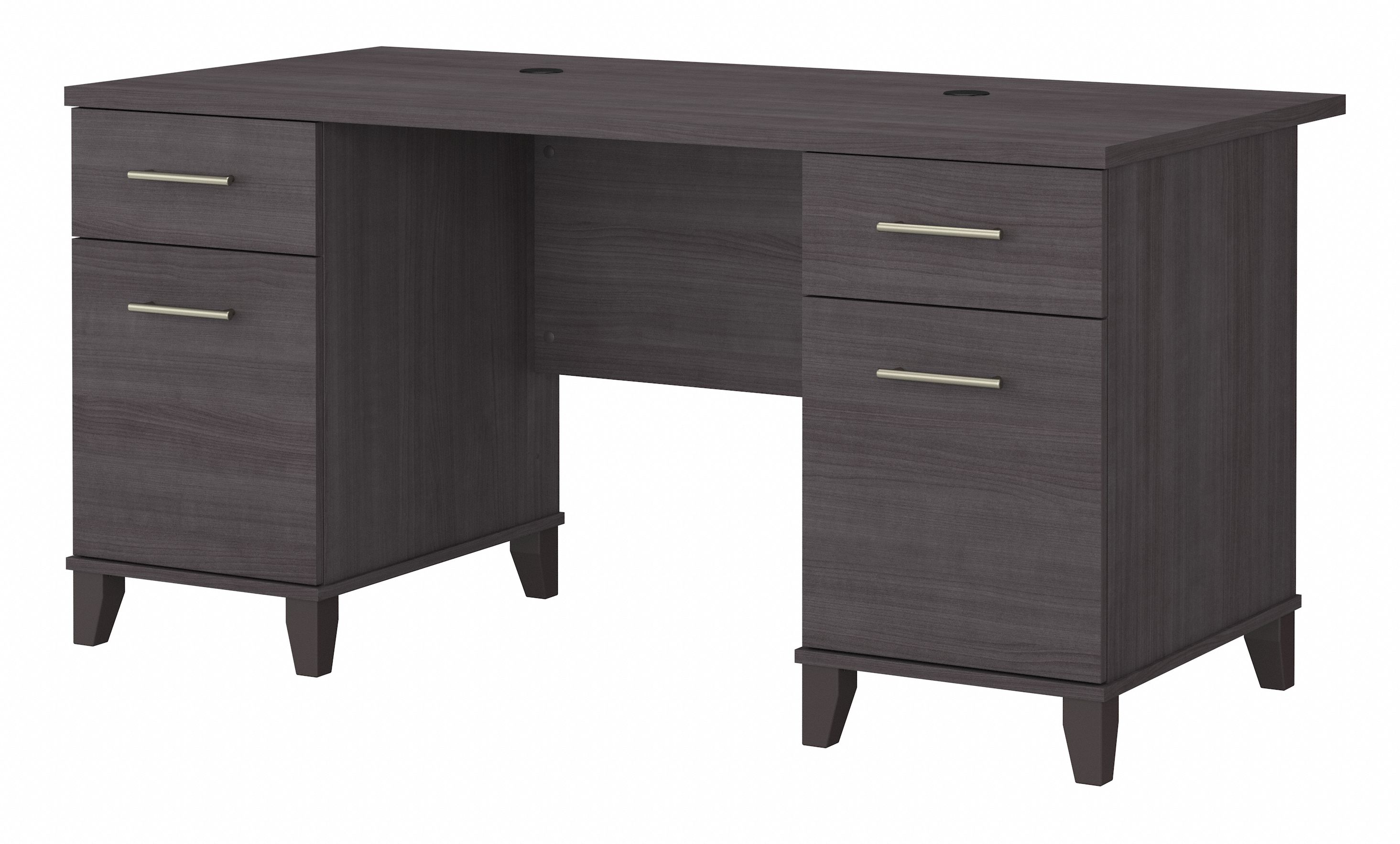 Shop Bush Furniture Somerset 60W Office Desk with Drawers 02 WC81528K #color_storm gray