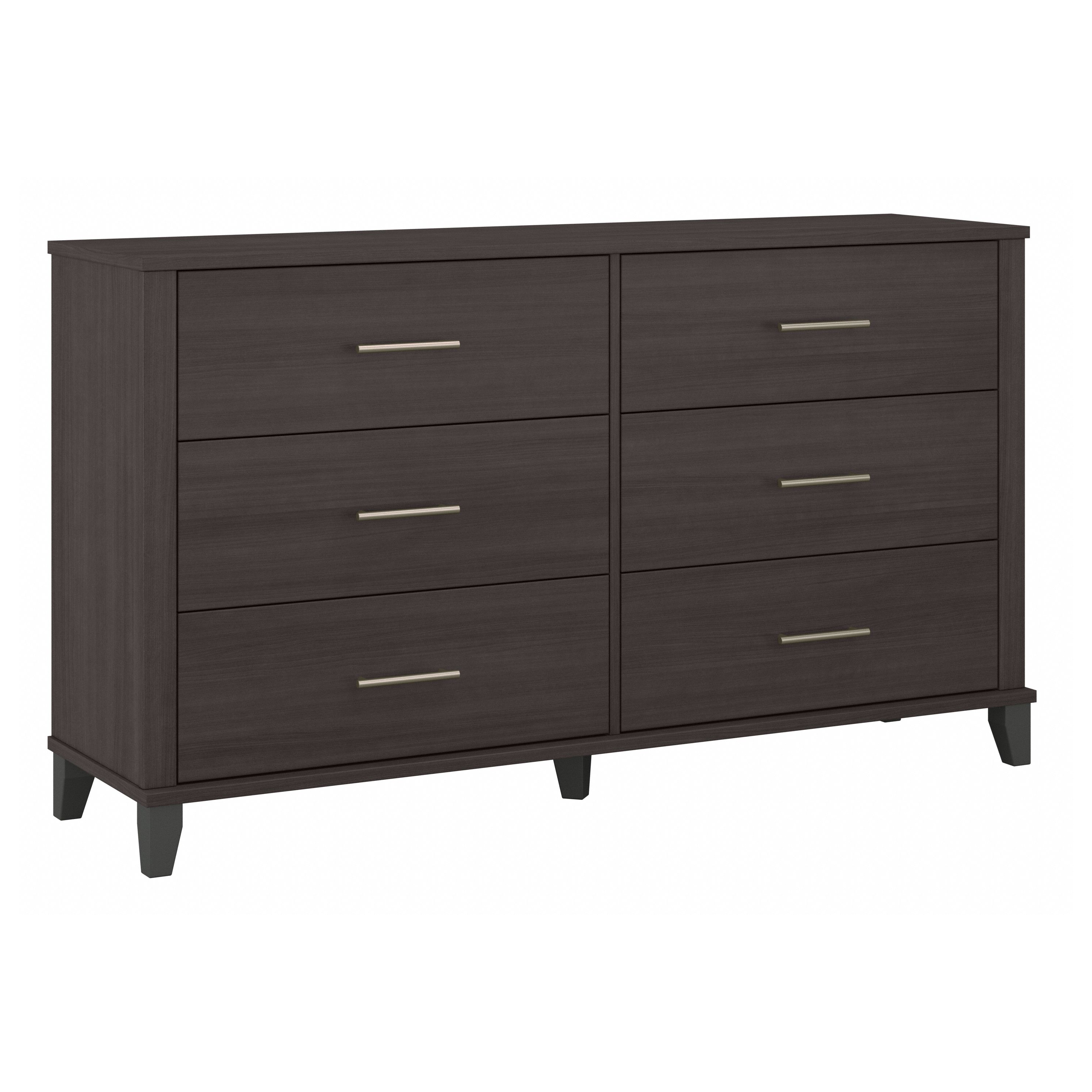 Shop Bush Furniture Somerset 6 Drawer Dresser 02 STS160SGK #color_storm gray