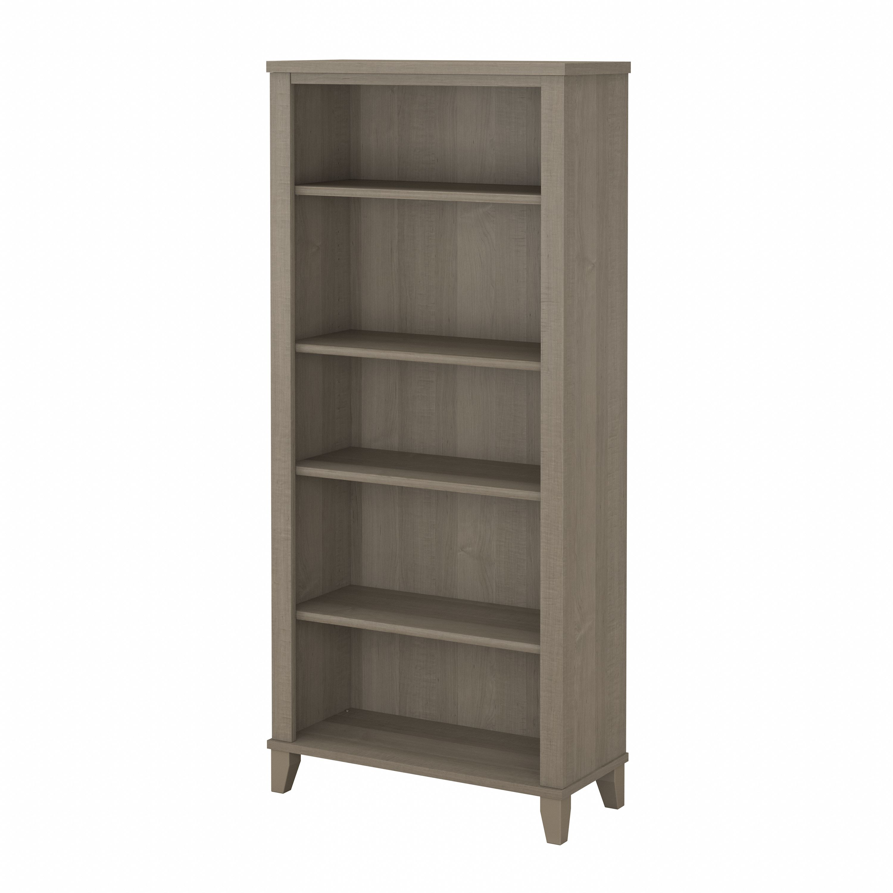 Shop Bush Furniture Somerset Tall 5 Shelf Bookcase 02 WC81665 #color_ash gray