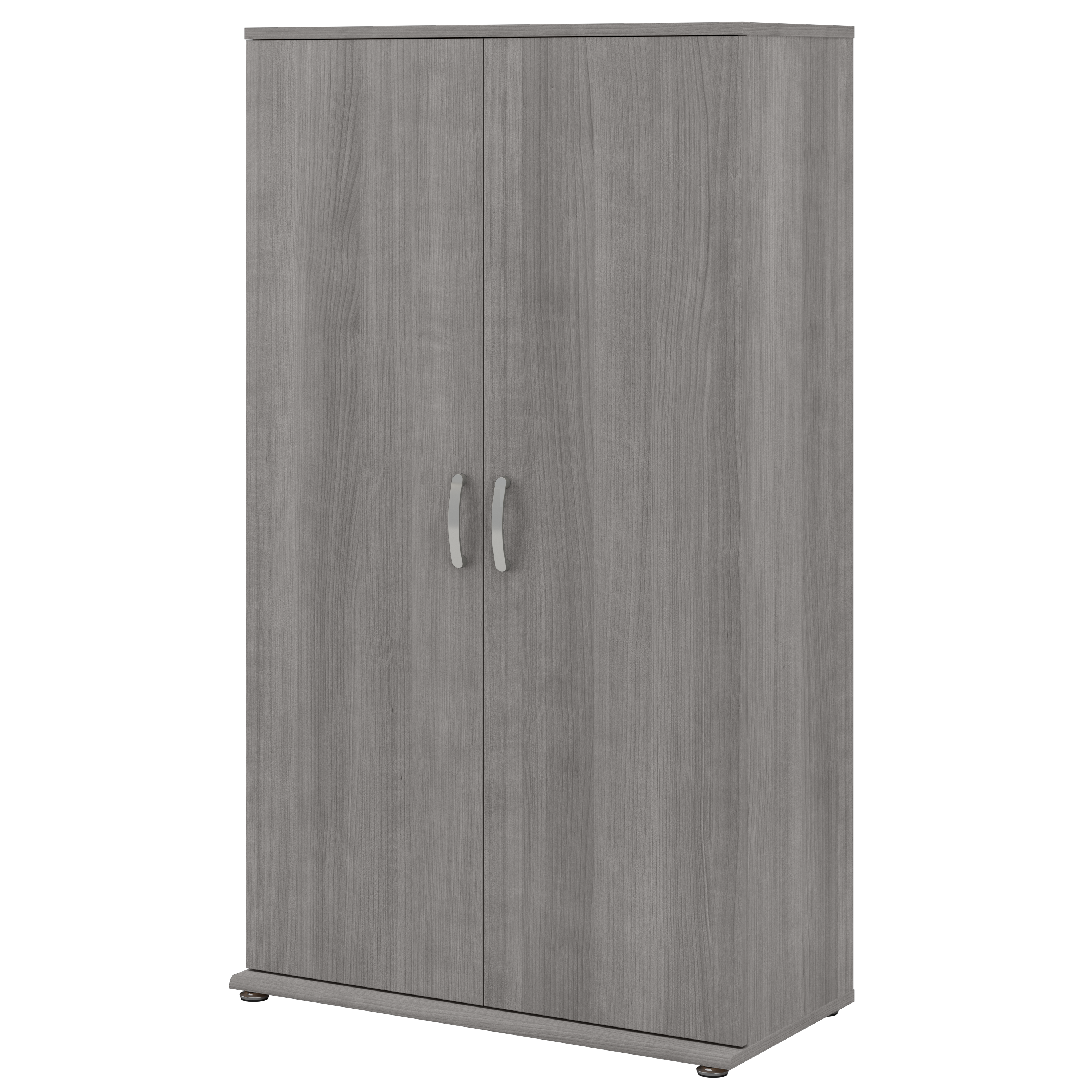 Shop Bush Business Furniture Universal Tall Storage Cabinet with Doors and Shelves 02 UNS136PGK #color_platinum gray