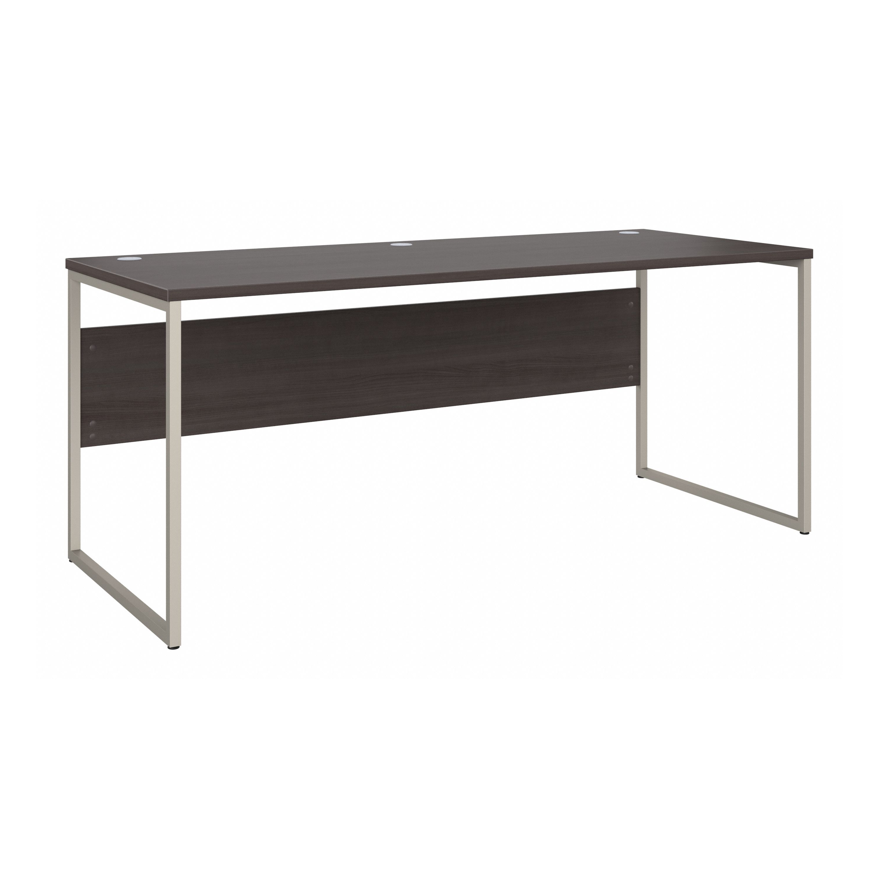 Shop Bush Business Furniture Hybrid 72W x 30D Computer Table Desk with Metal Legs 02 HYD373SG #color_storm gray