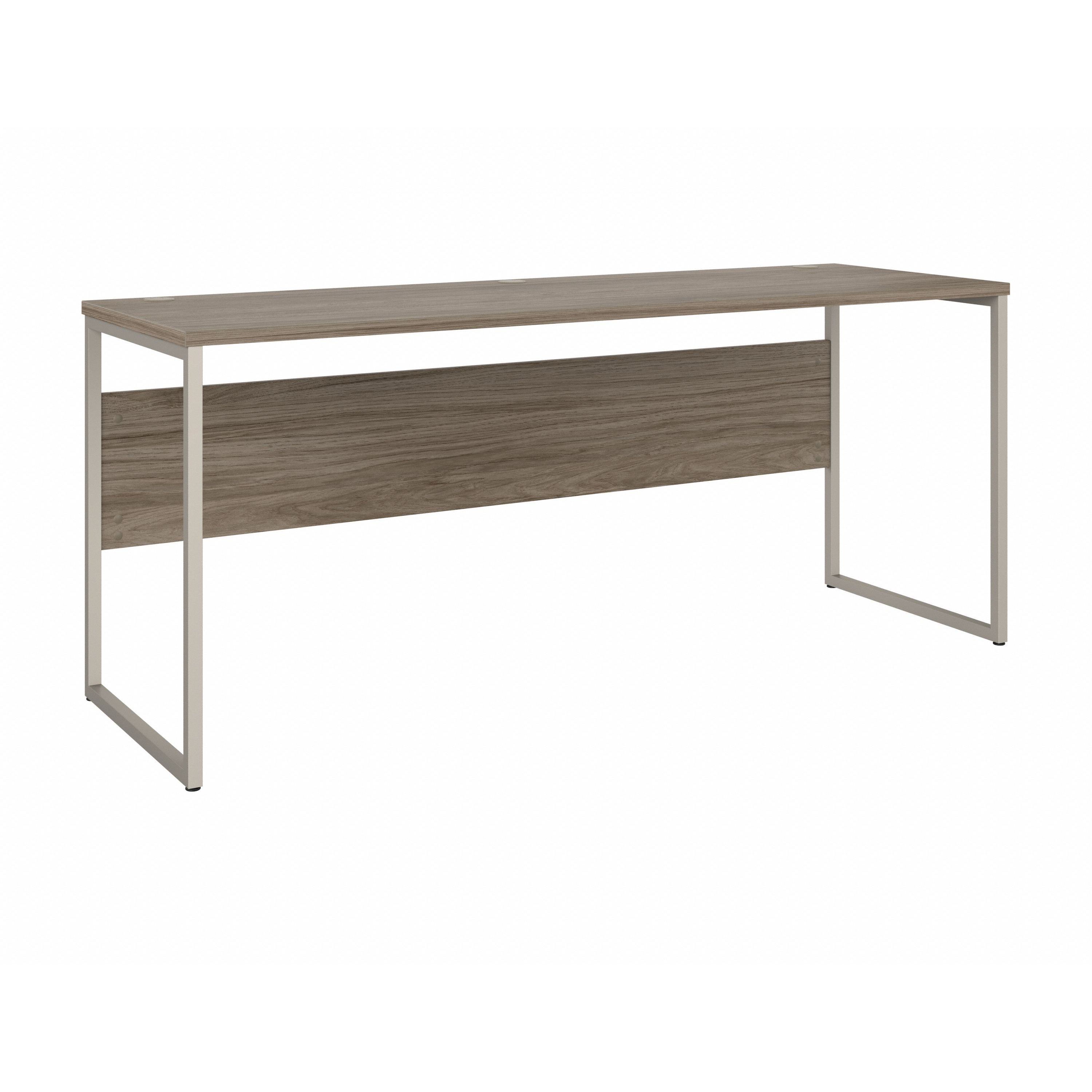 Shop Bush Business Furniture Hybrid 72W x 24D Computer Table Desk with Metal Legs 02 HYD272MH #color_modern hickory