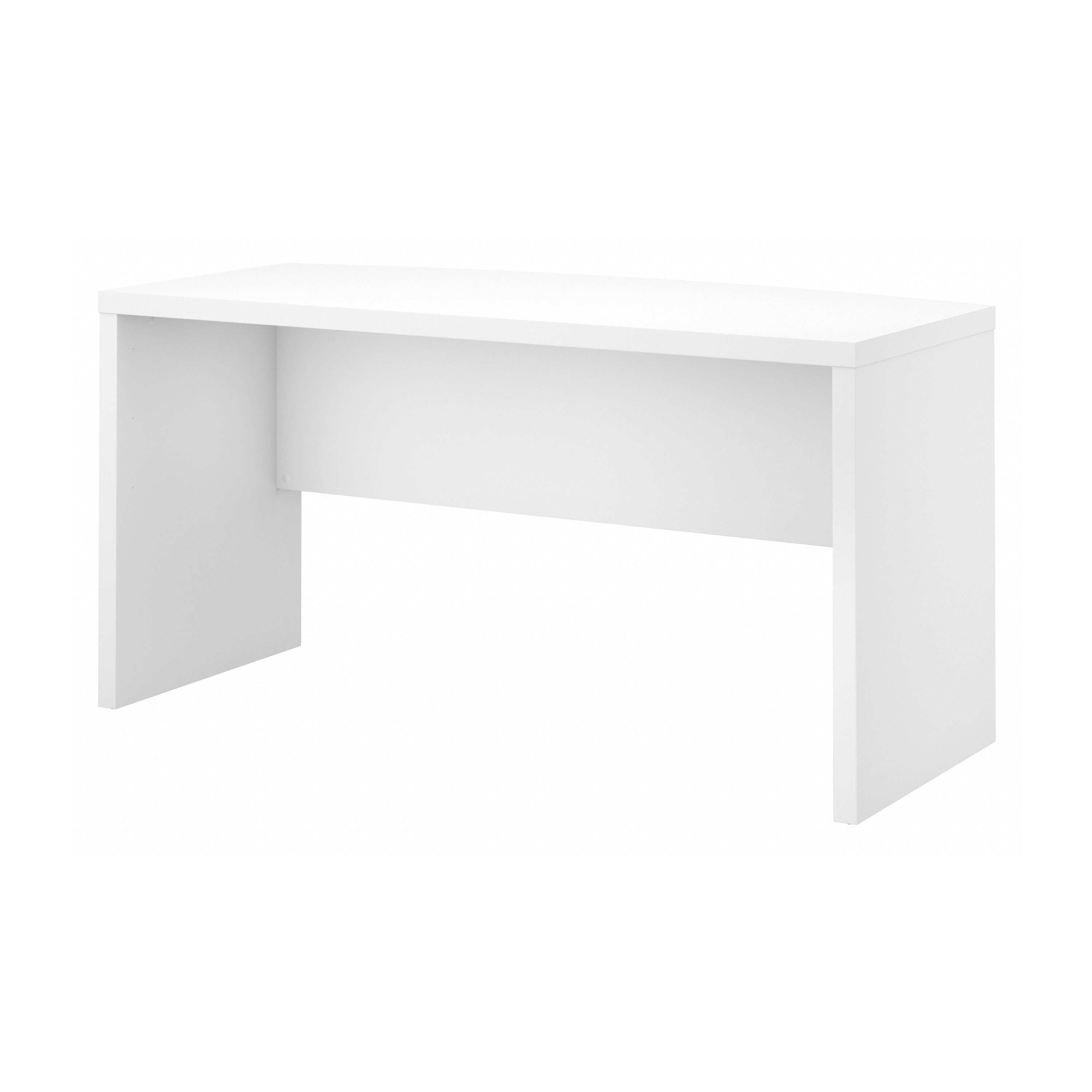 Shop Bush Business Furniture Echo 60W Bow Front Desk 02 KI60105-03 #color_pure white