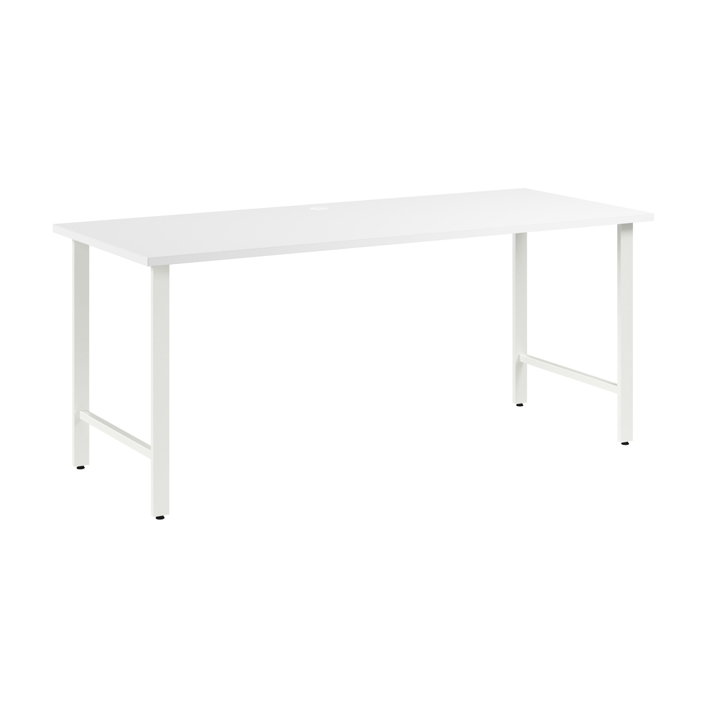 Shop Bush Business Furniture Hustle 72W x 30D Computer Desk with Metal Legs 02 HUD272WH #color_white