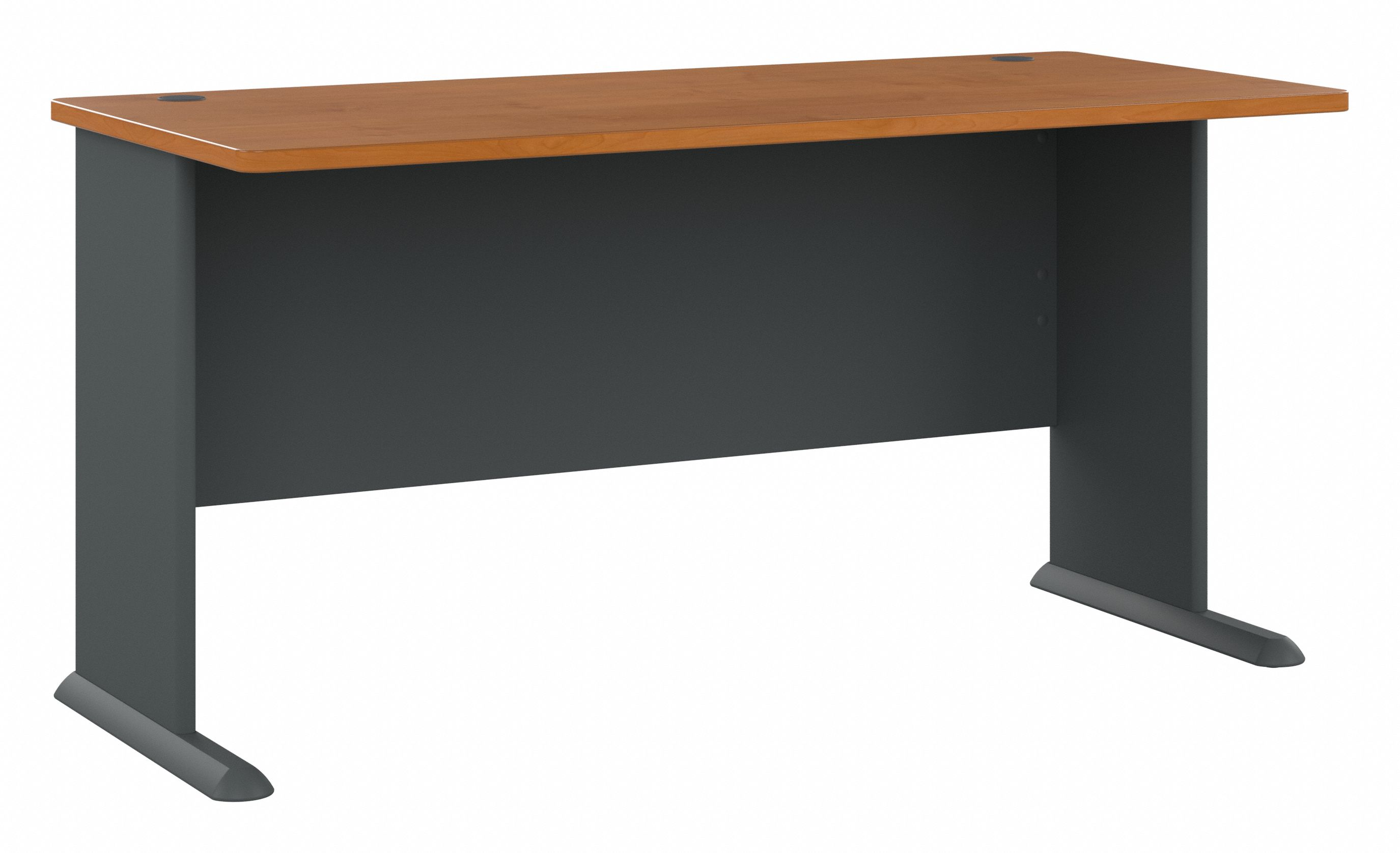Shop Bush Business Furniture Series A 60W Desk 02 WC57460 #color_natural cherry/slate