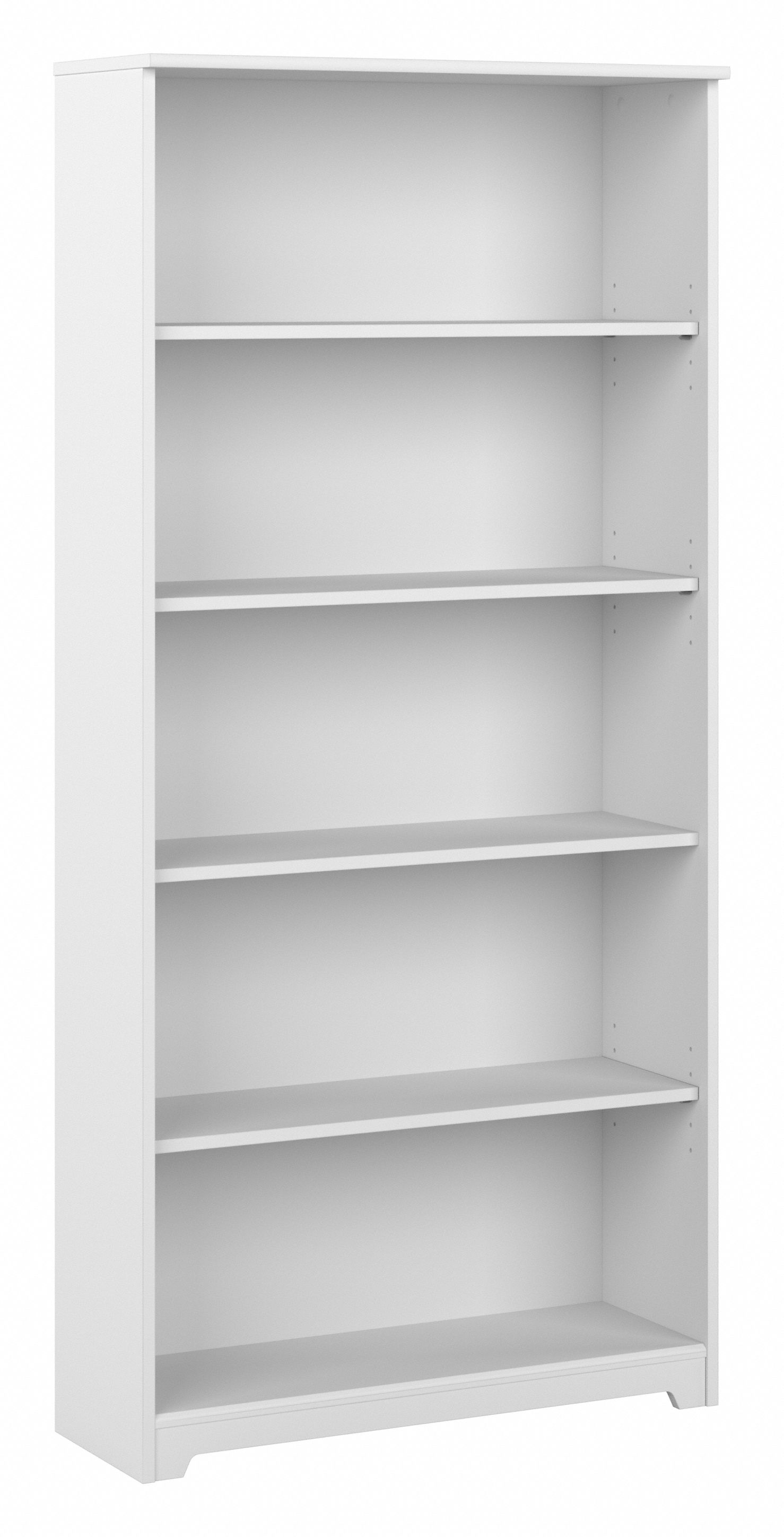 Shop Bush Furniture Cabot Tall 5 Shelf Bookcase 02 WC31966 #color_white