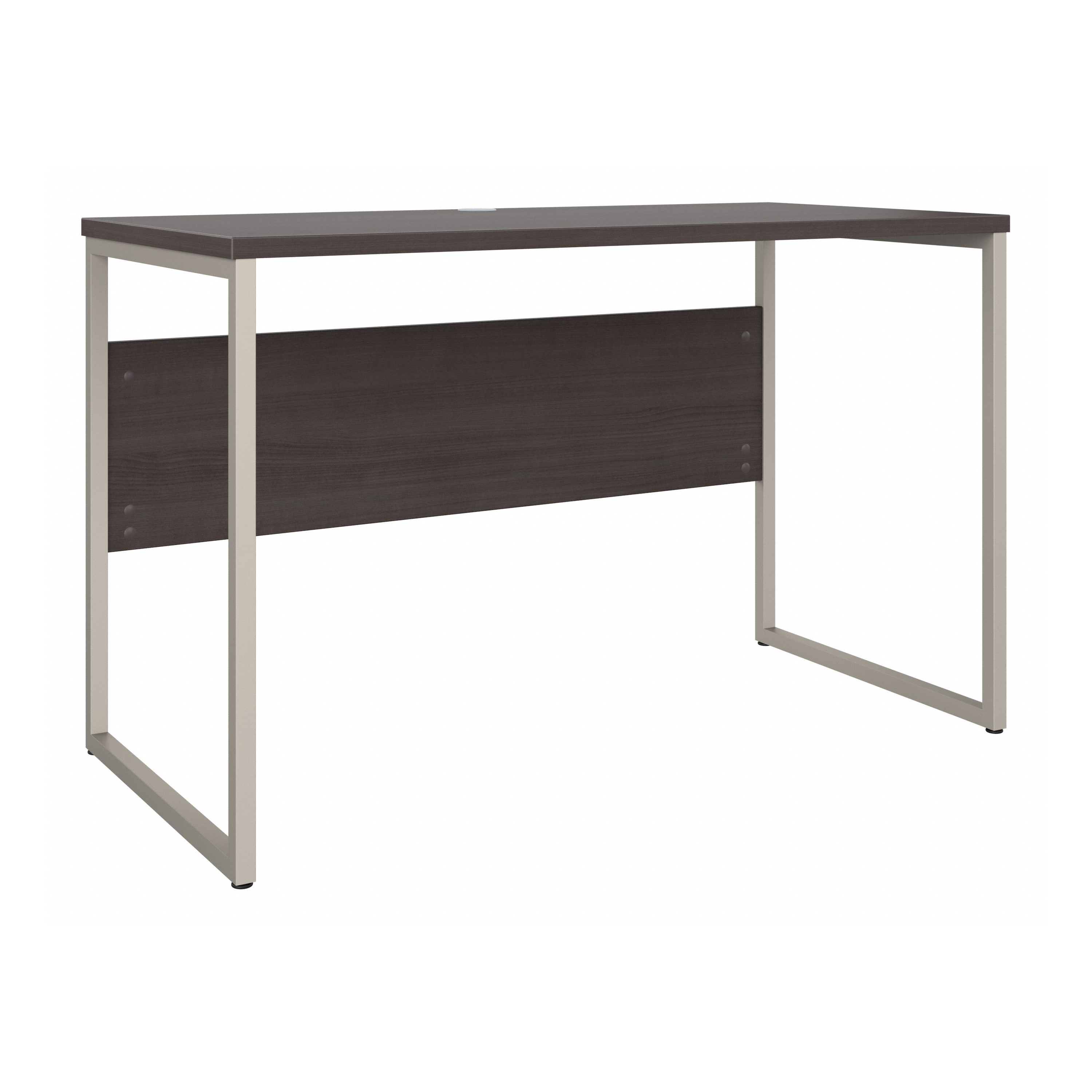 Shop Bush Business Furniture Hybrid 48W x 24D Computer Table Desk with Metal Legs 02 HYD148SG #color_storm gray