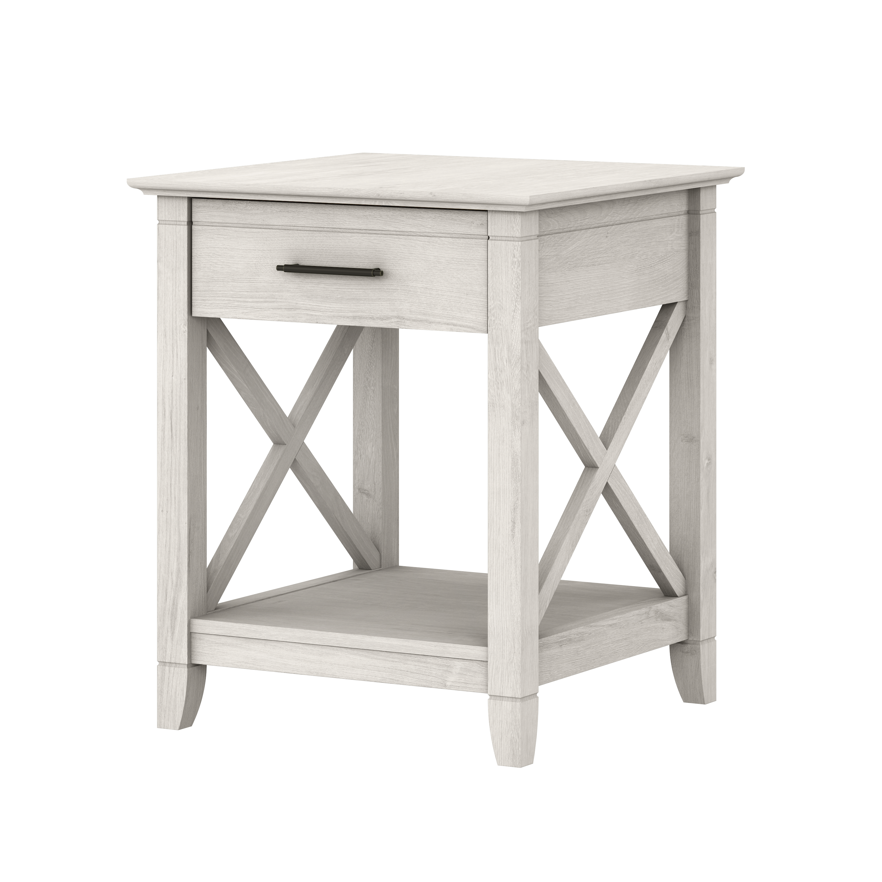 Shop Bush Furniture Key West Nightstand with Drawer 02 KWT120LW-Z #color_linen white oak