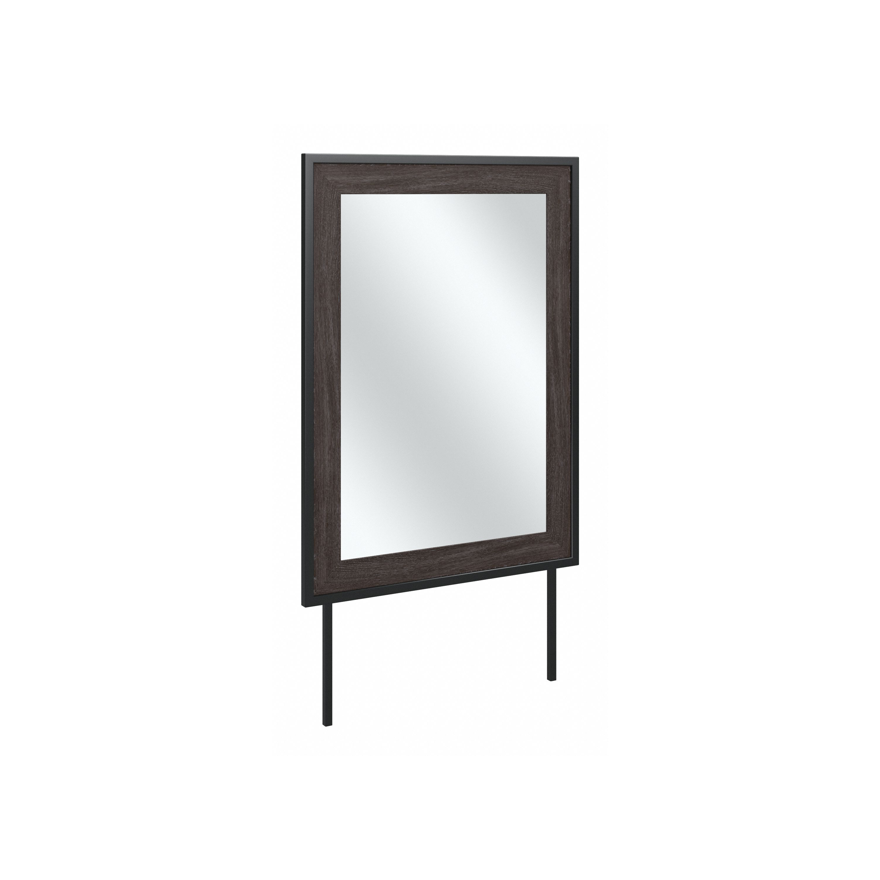 Shop Bush Furniture Atria Bedroom Mirror 02 ARA130CR #color_charcoal gray